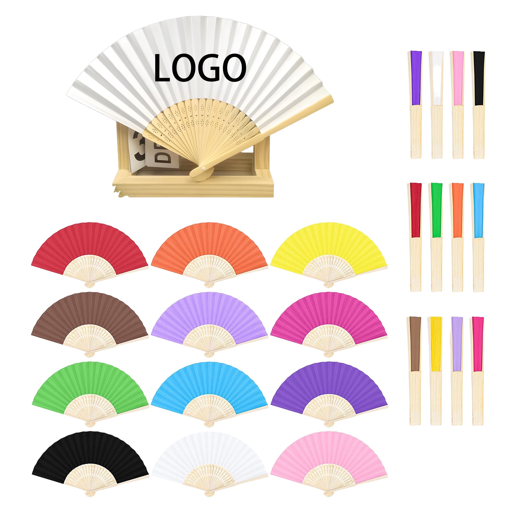 Cartoon Single-Sided Paper Fan-Foldable Cooling Fan
