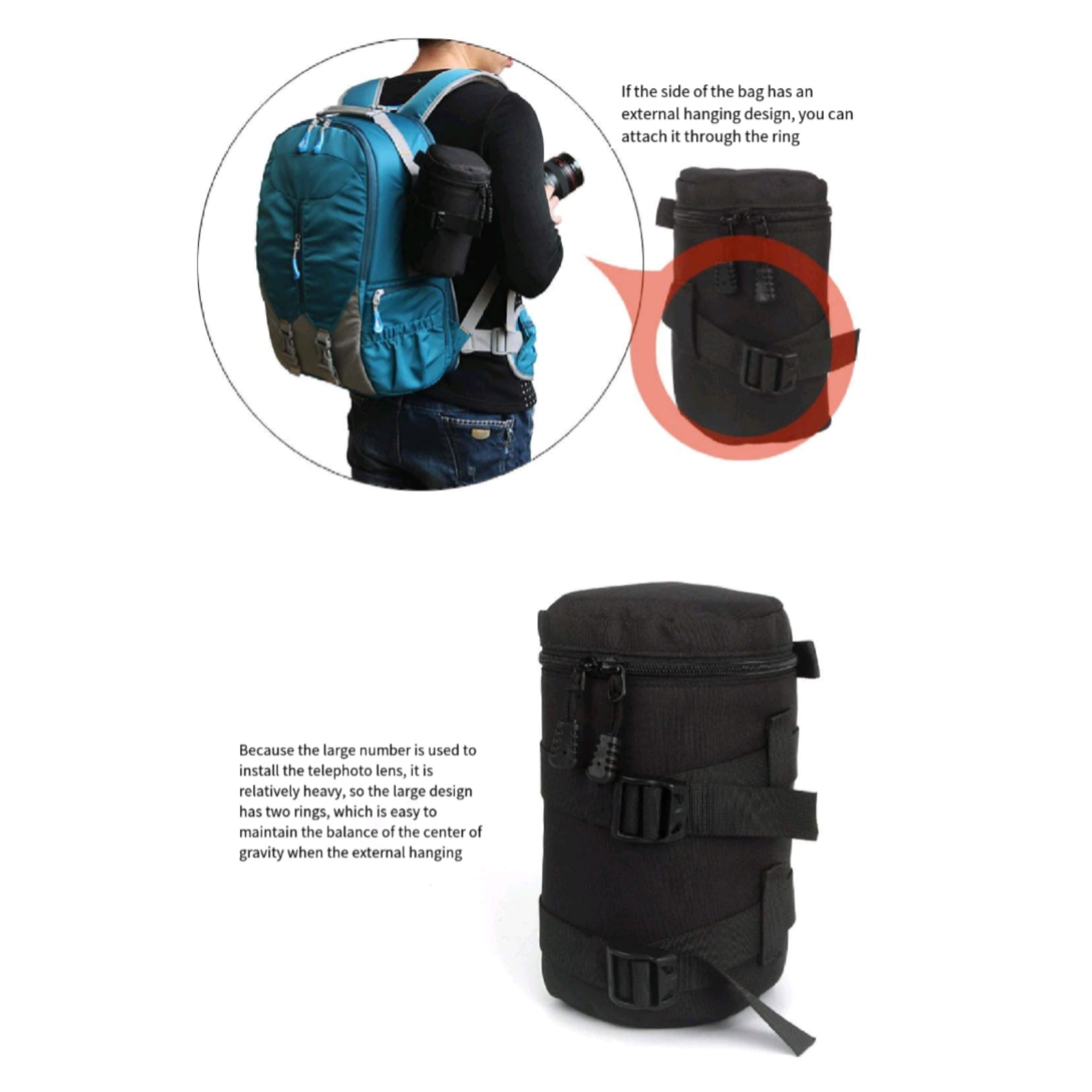 Digital Single Lens Reflex Camera Lens Bag