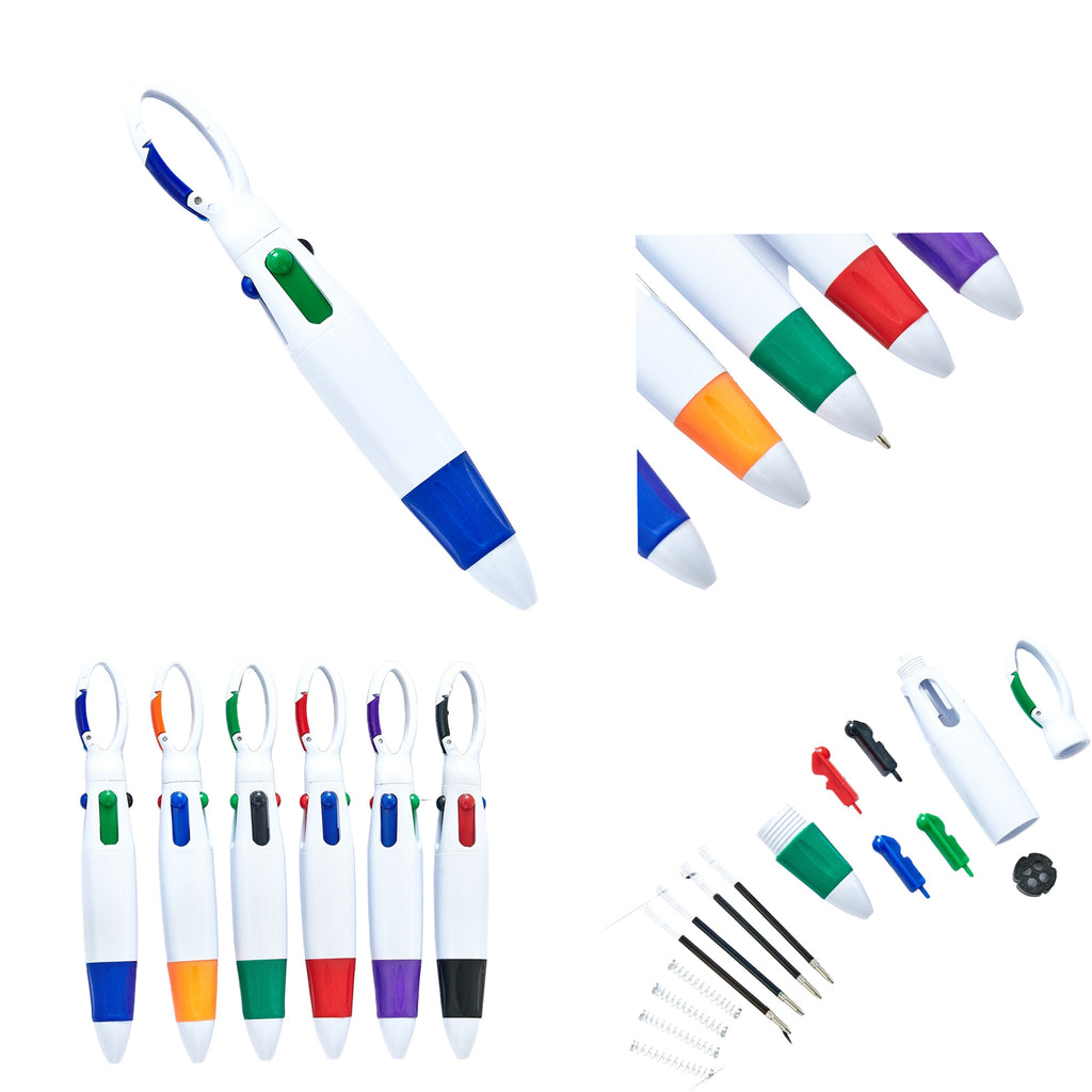 Carabiner 4-Color Plastic Pen