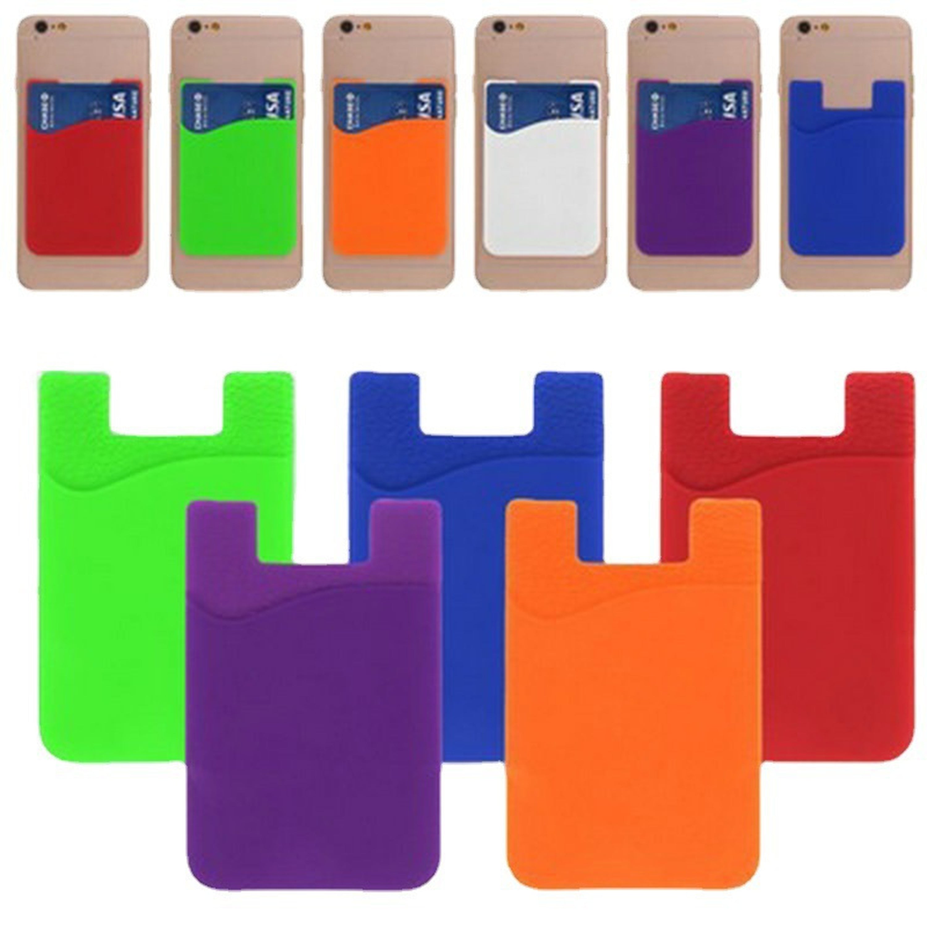 Slim And Stylish Silicone Card Holder For Smartphones