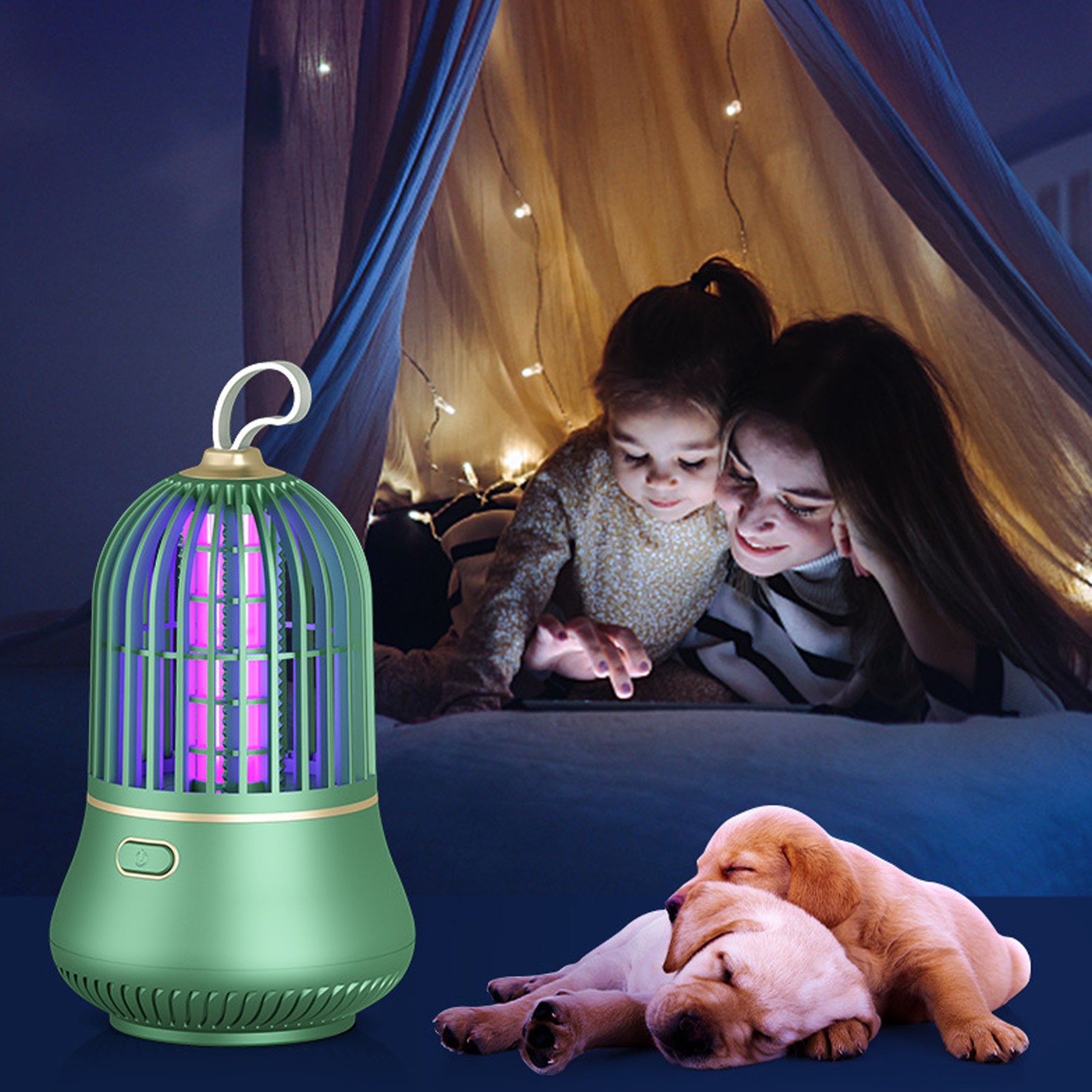 Led Household Blue Light Electric Mosquito Killer Lamp