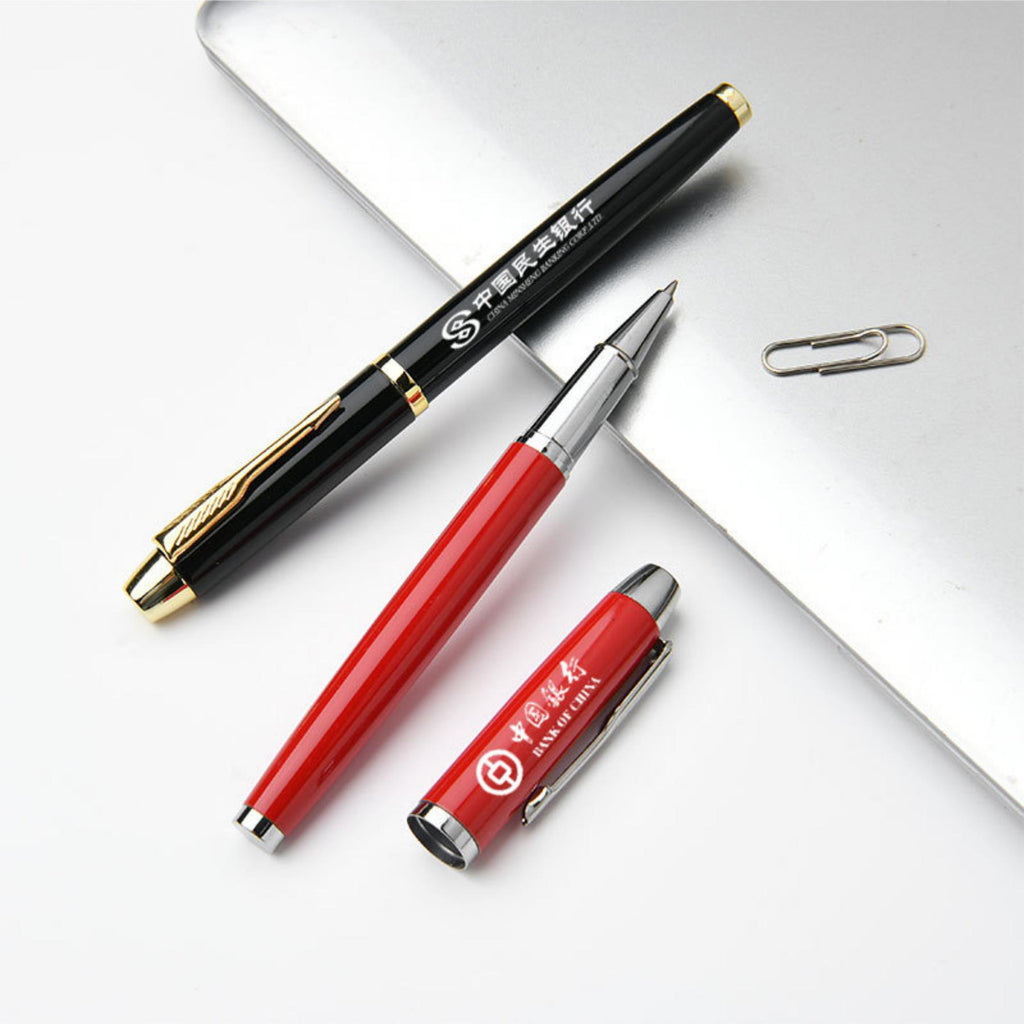 High-End Business Black Ink Metal Pen