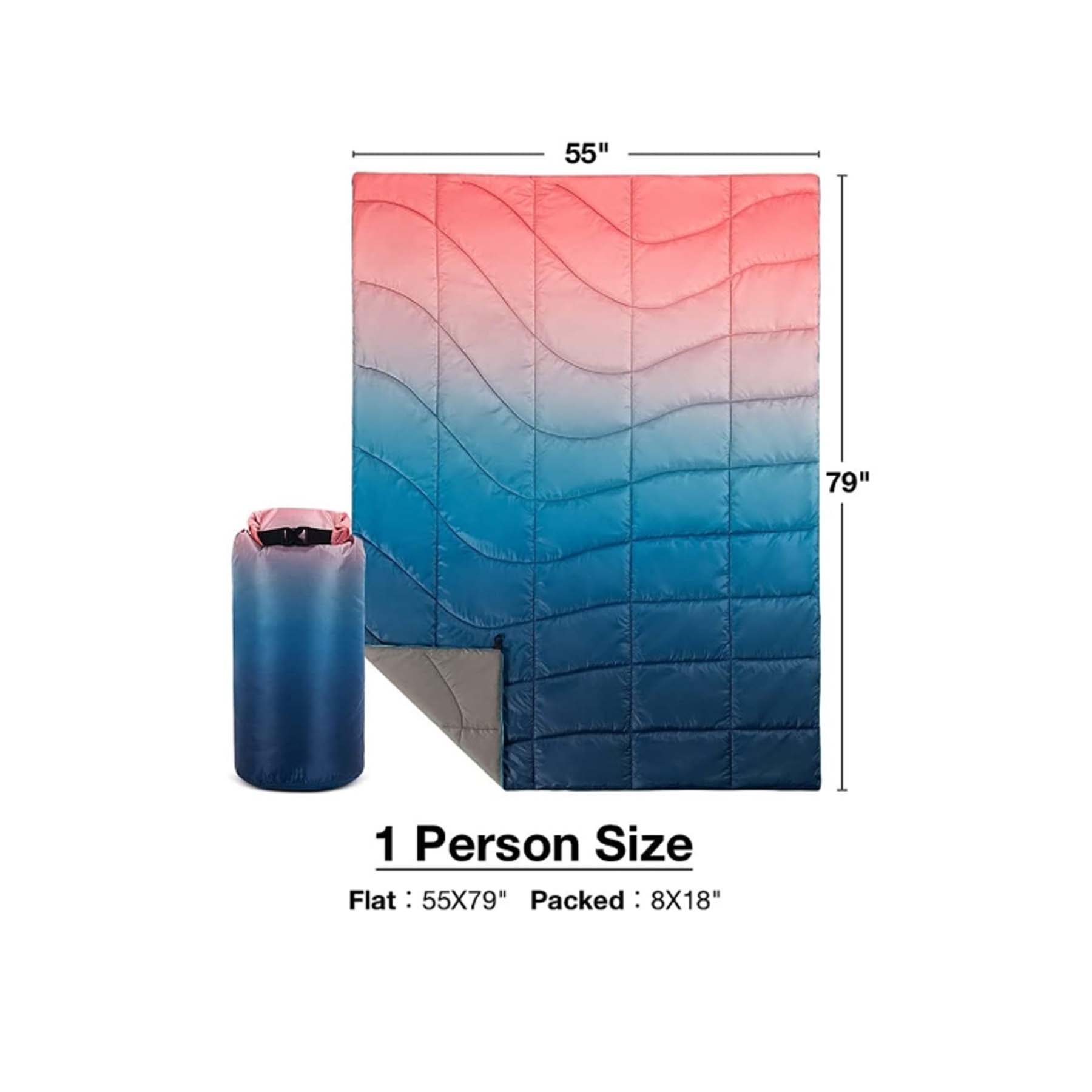 Gradient Colored Outdoor Camping Blanket