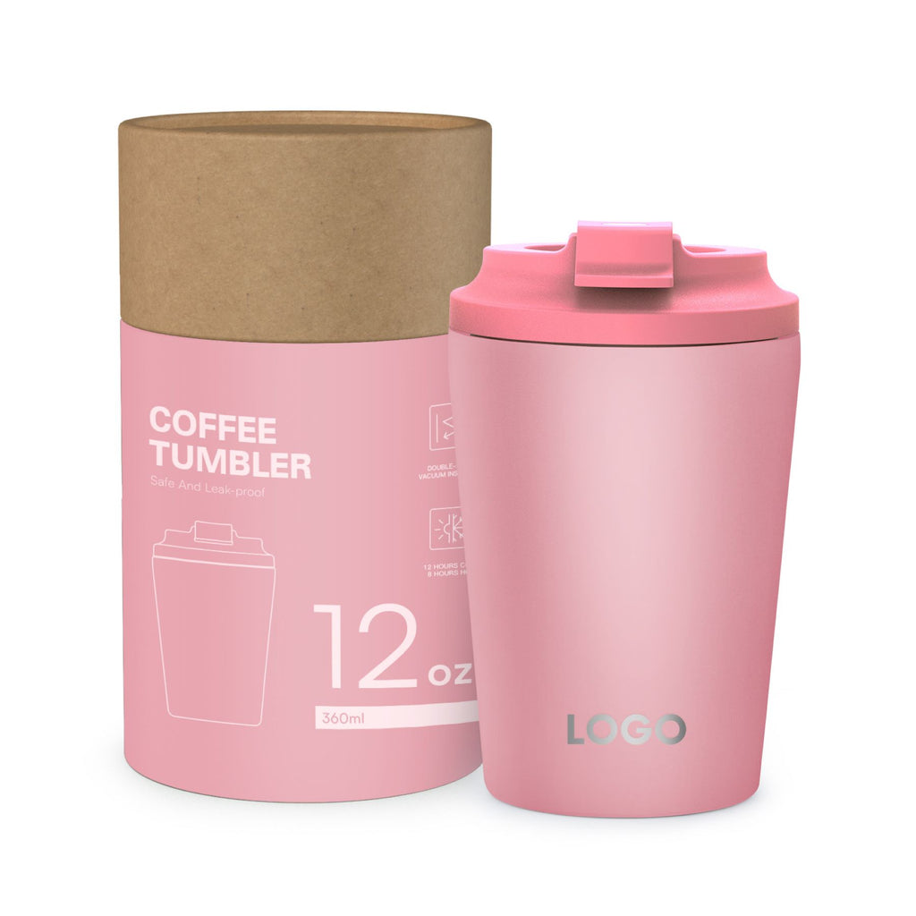 Stainless Steel Flip - top Coffee Cup