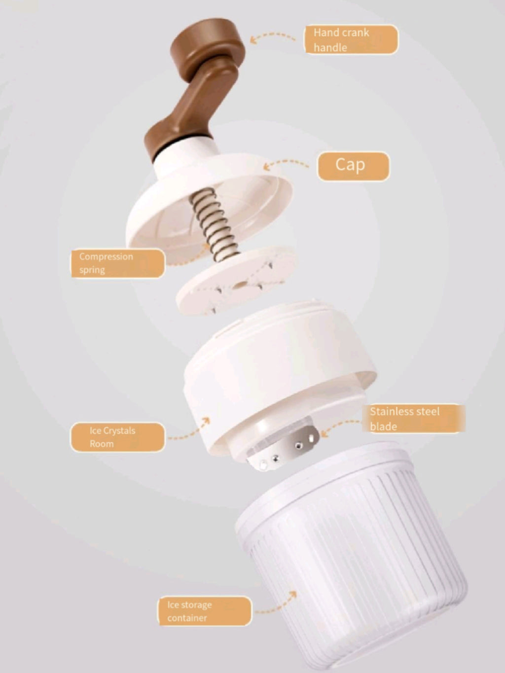 Portable Manual Ice Shaver Machine For Summer Parties