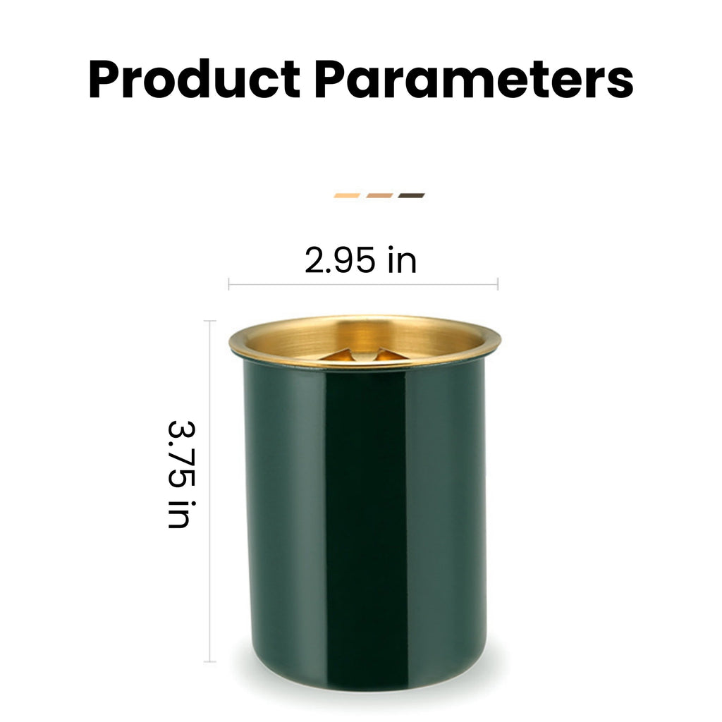 Stainless Steel Ashtray With Lid - Anti-Ash Flying Design