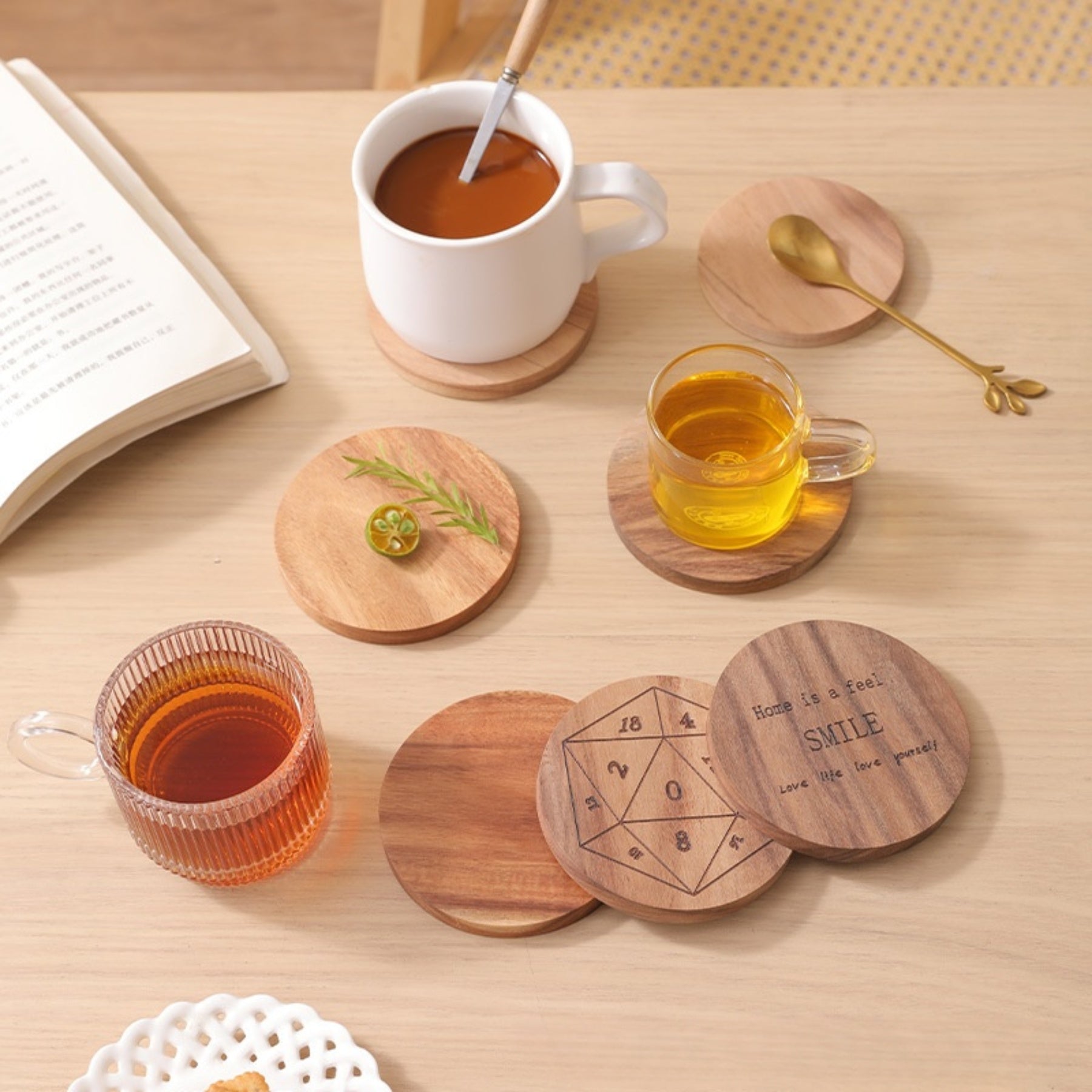 Natural Wood Drink Coaster
