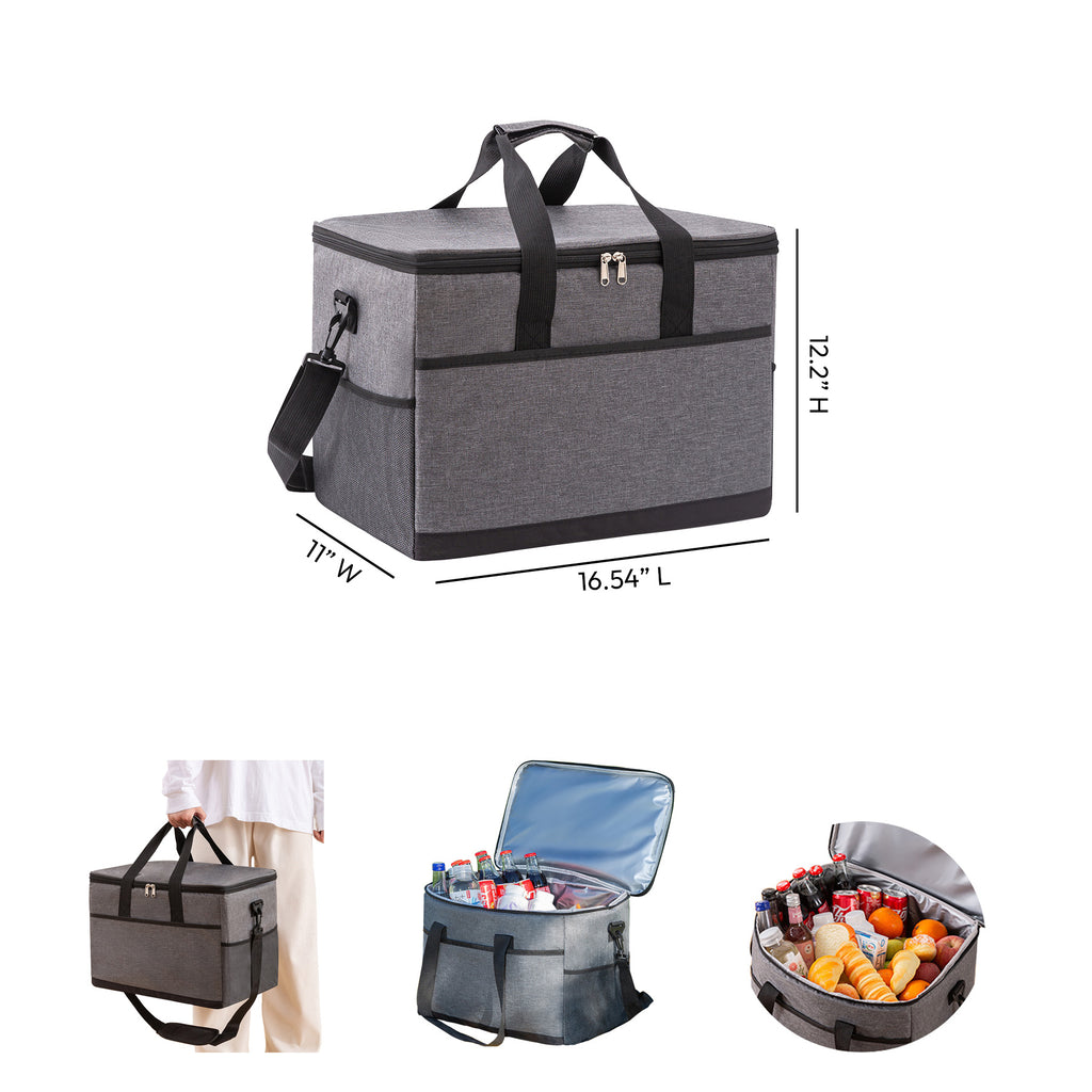 Oxford Cloth Aluminum Foil Thickened Insulated Cooler Bag