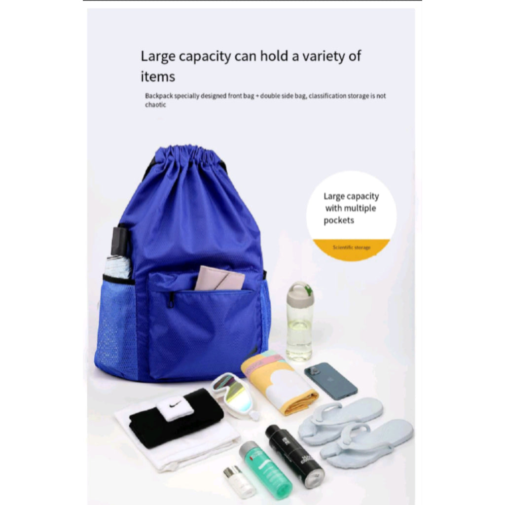 Multi Purpose Dry Wet Separation Drawstring Bag