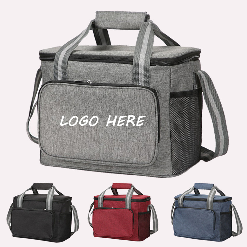 Adult Lunch Bag Black Unisex Meal Holder Oxford Cloth