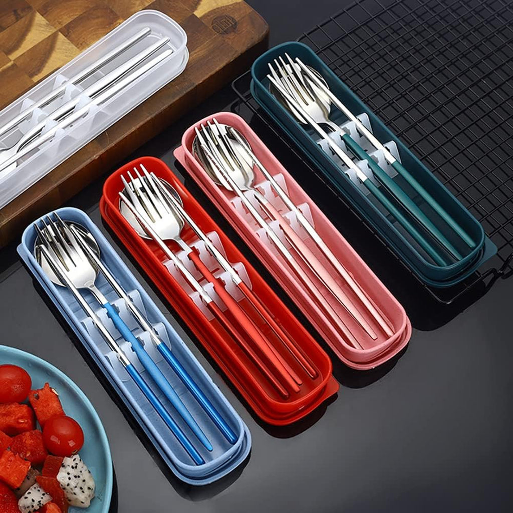 Stainless Steel 4pcs Cutlery Set/Travel Utensils