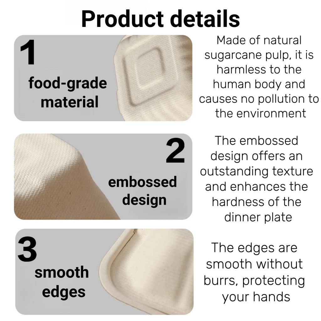 Disposable Biodegradable Take Out Lunch Box
