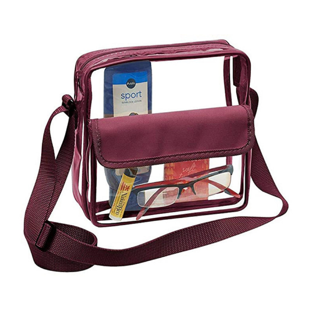 Clear PVC Crossbody Shoulder Bag