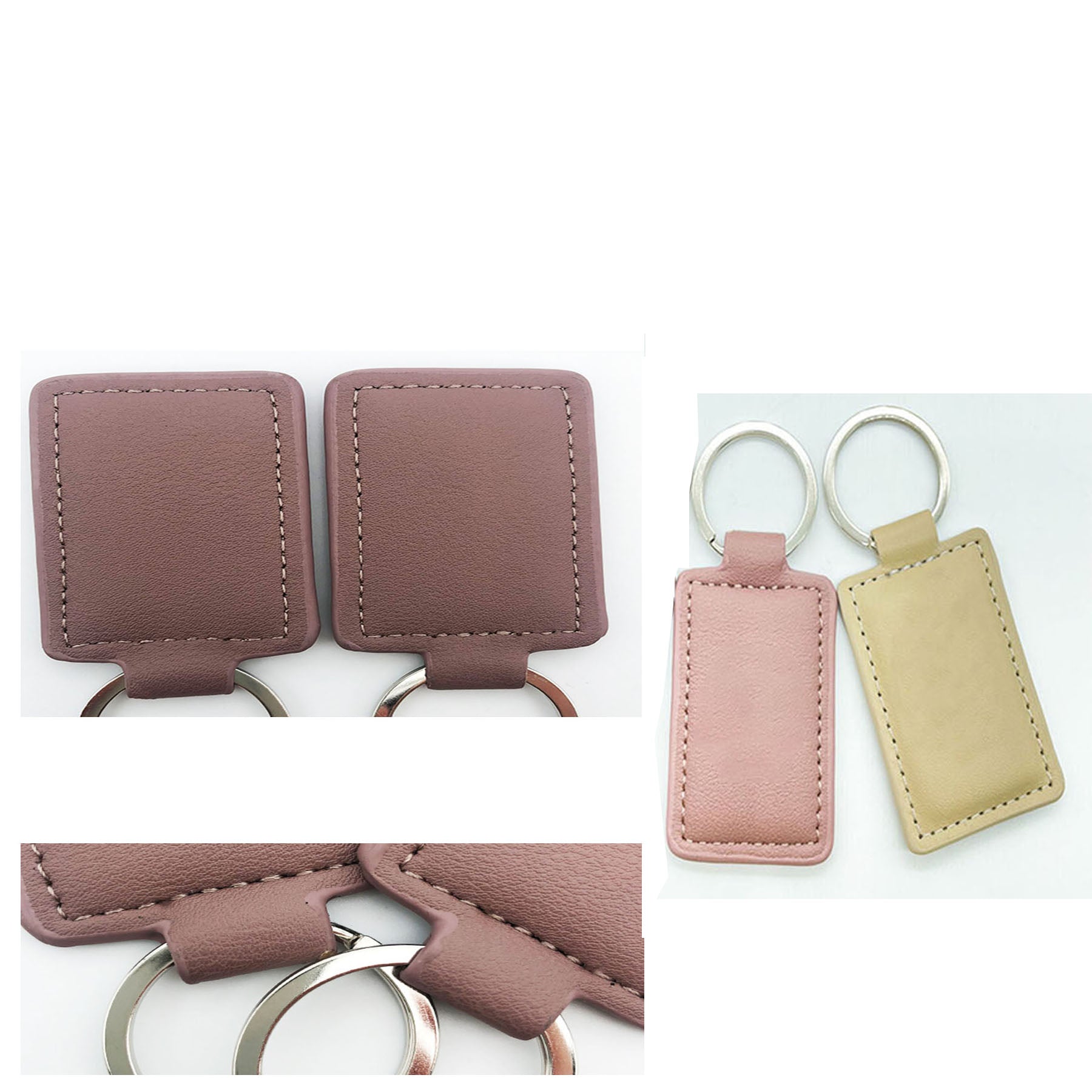 Cowhide Leather Keychain