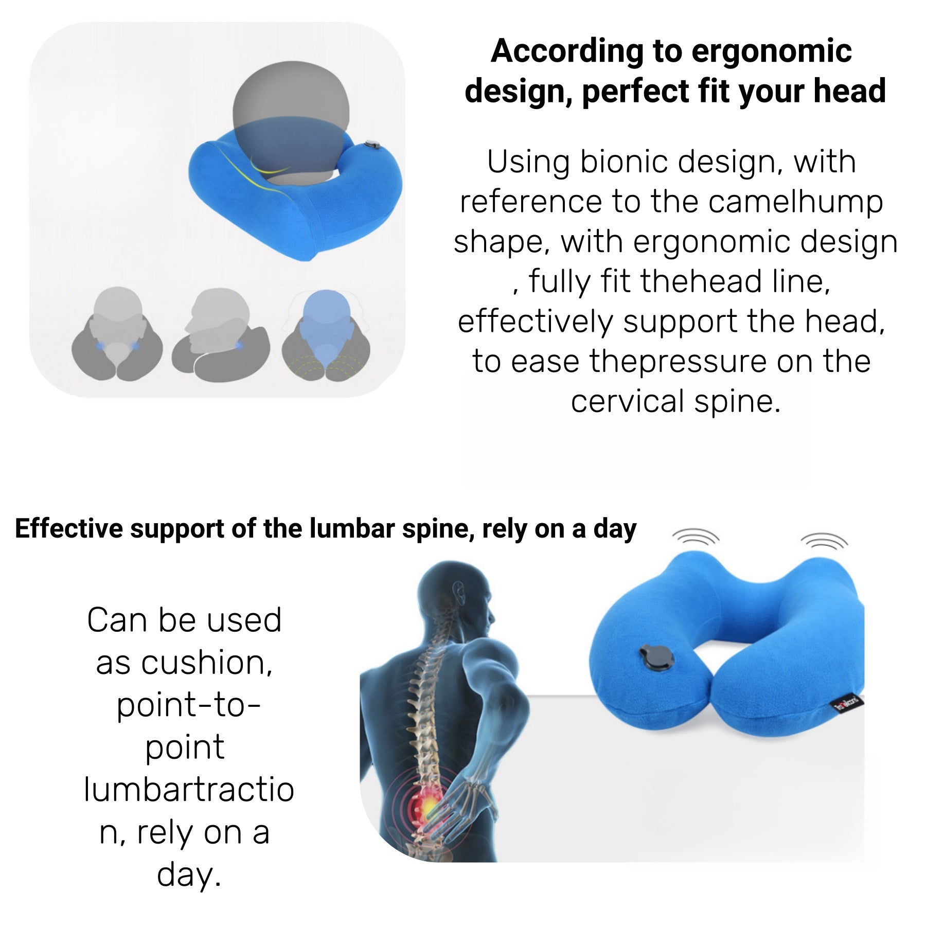 Portable Neck—protecting U-Shaped Pillow