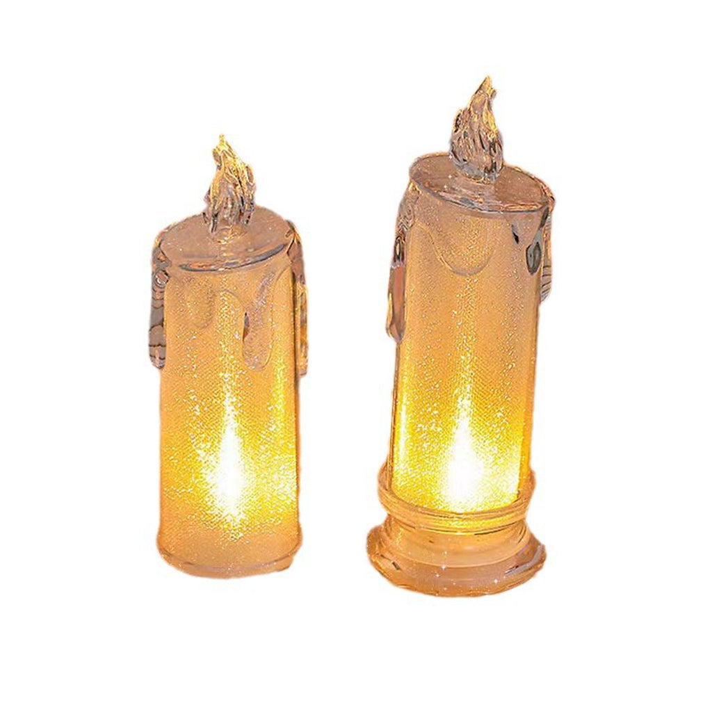 Electronic Glowing Romantic Candle Small Ornament