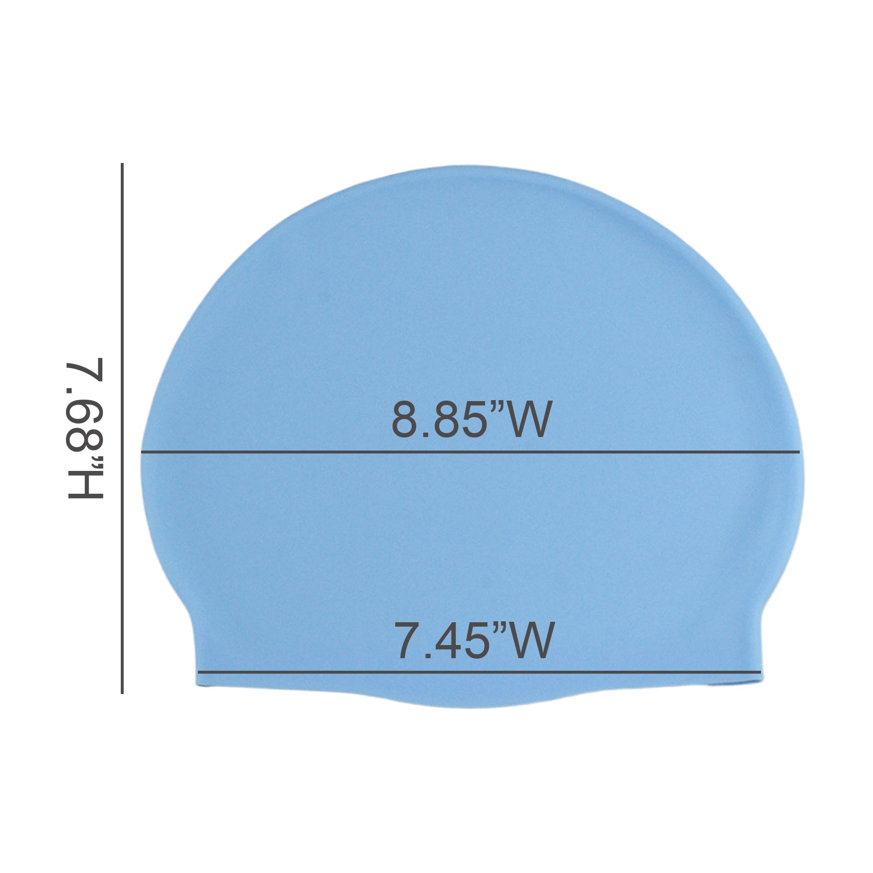 Unisex Durable Silicone Swim Cap