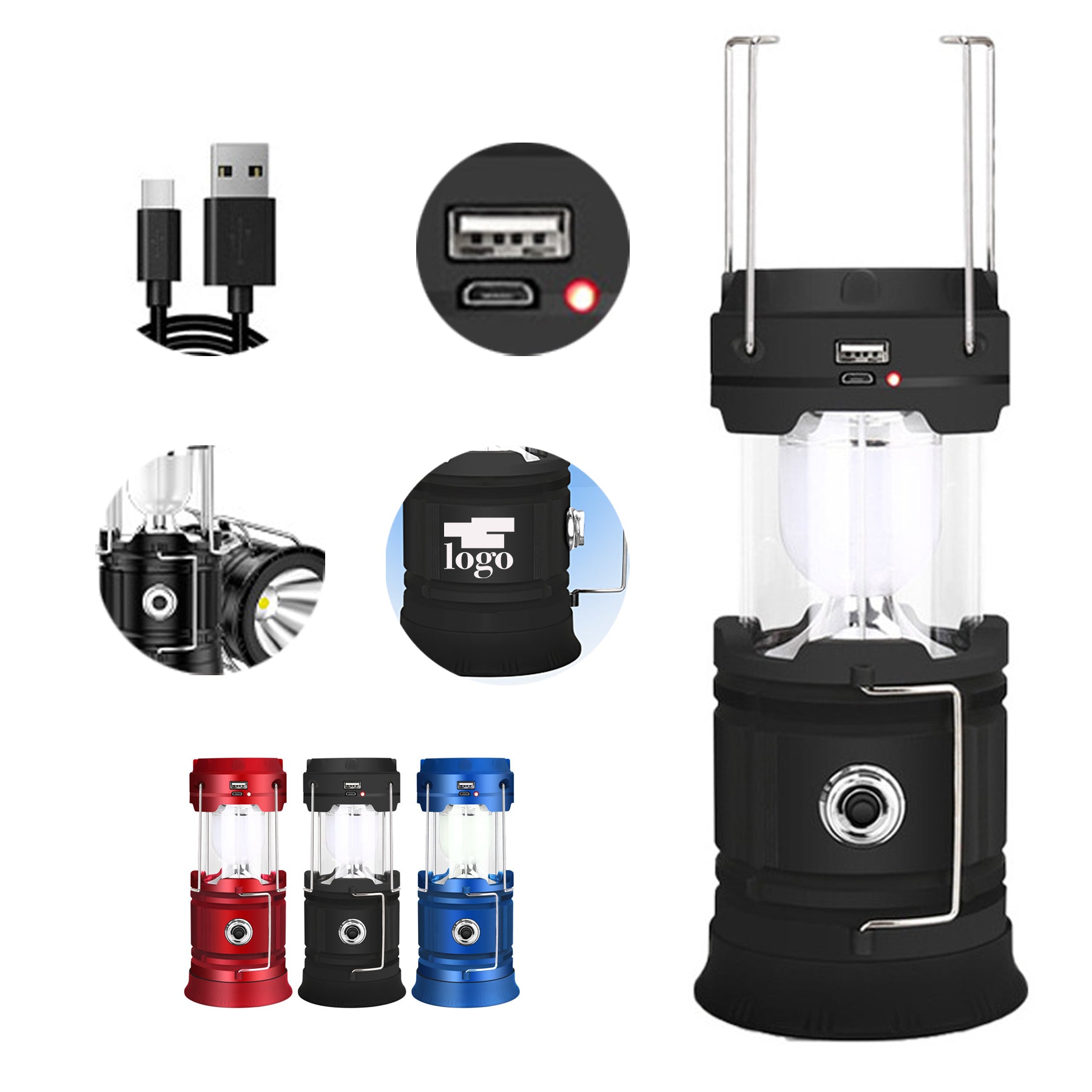 USB Charging Multifunctional Tent Camping Light