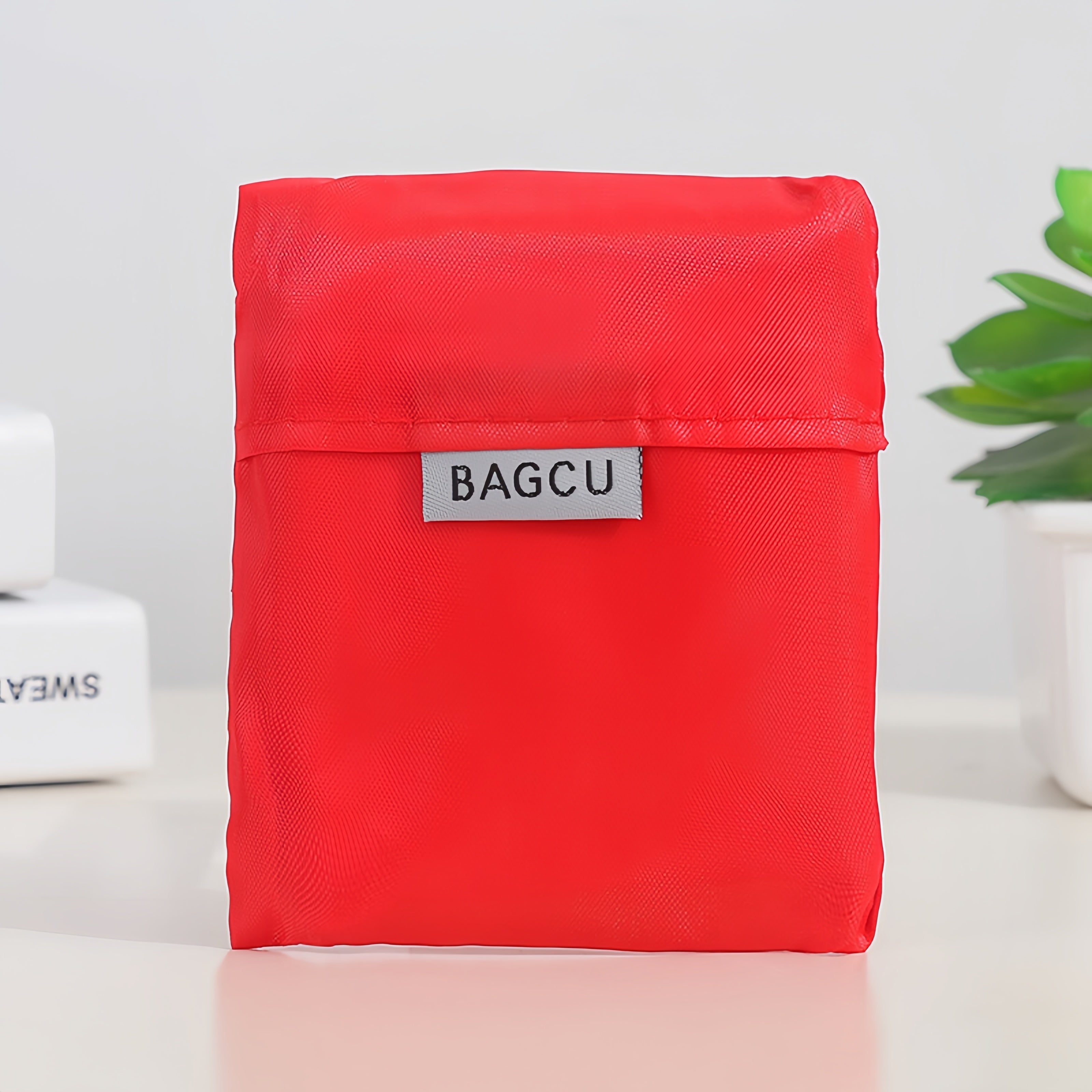 Foldable Shopping Tote Bag With Small Pocket