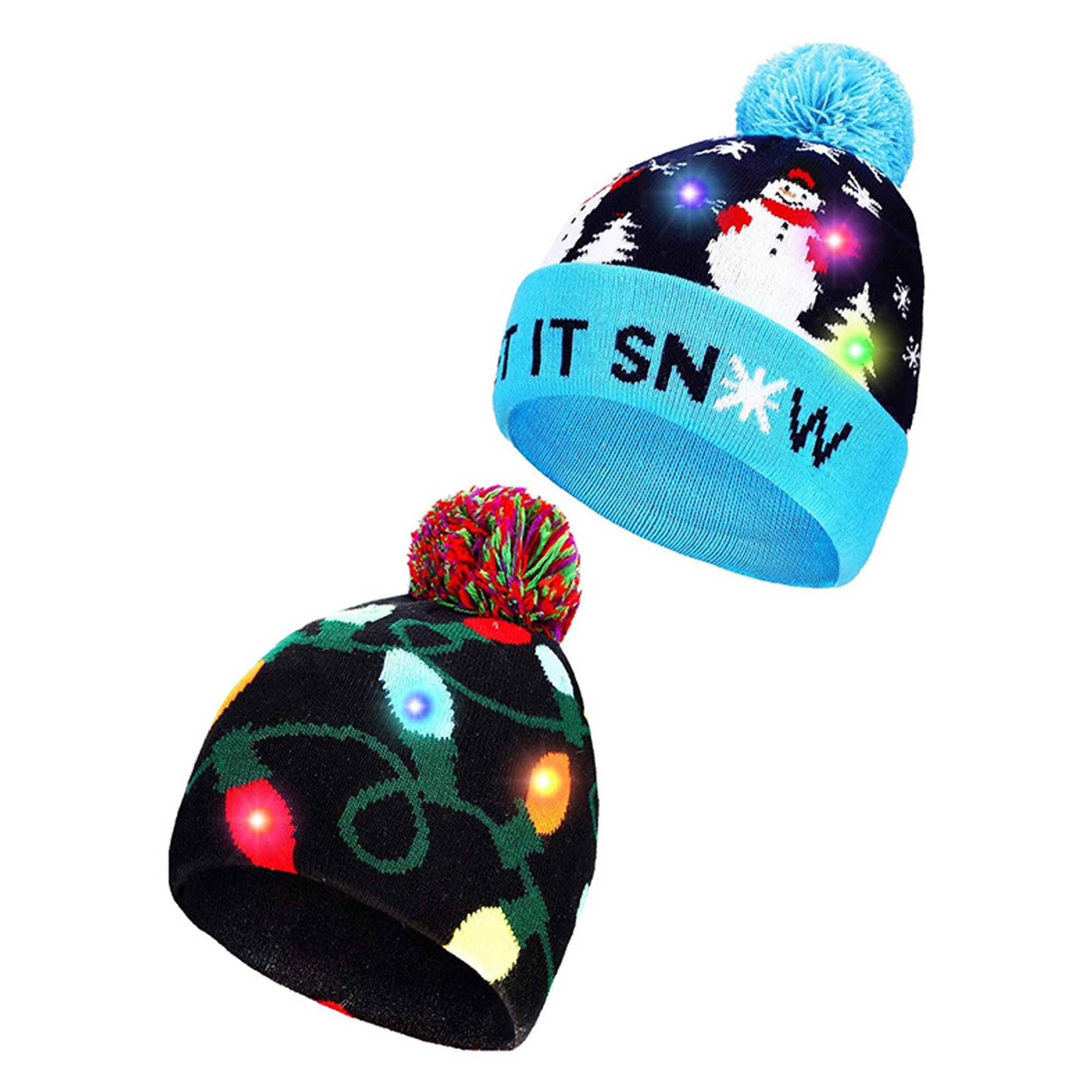 Led Light-Up Christmas Hats