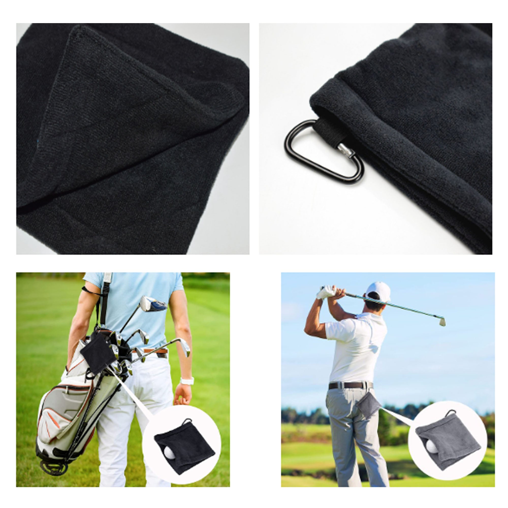 Golf Pocket Towel With Clip