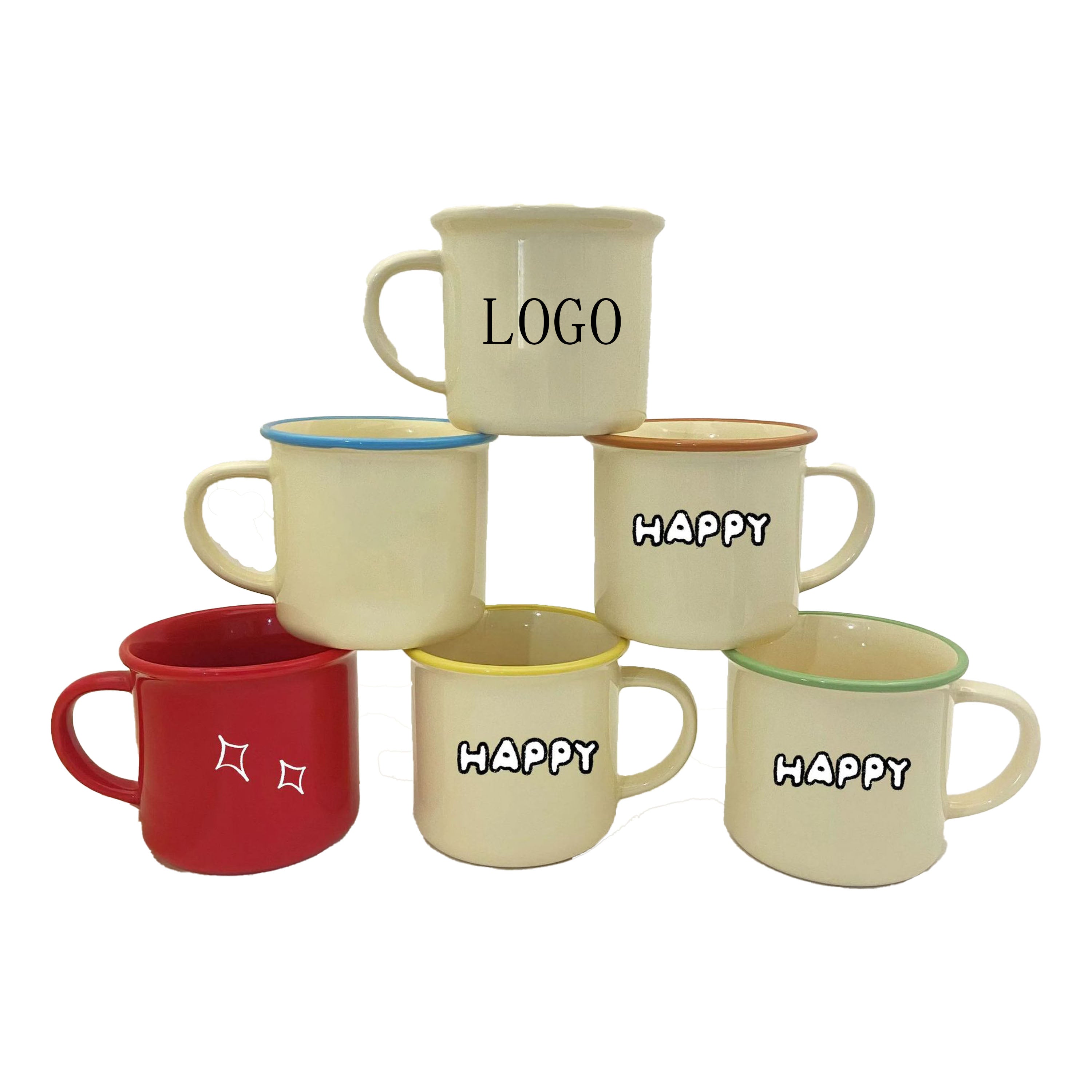 8 Oz Ceramic Coffee Mugs