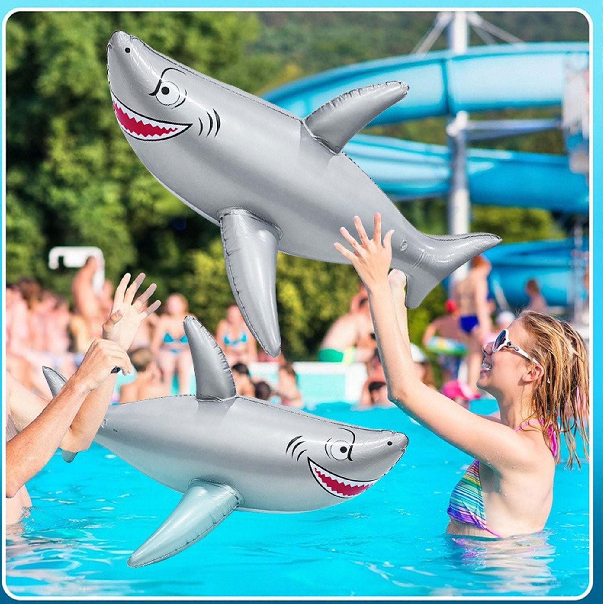 Inflatable Shark Float Pool Toy