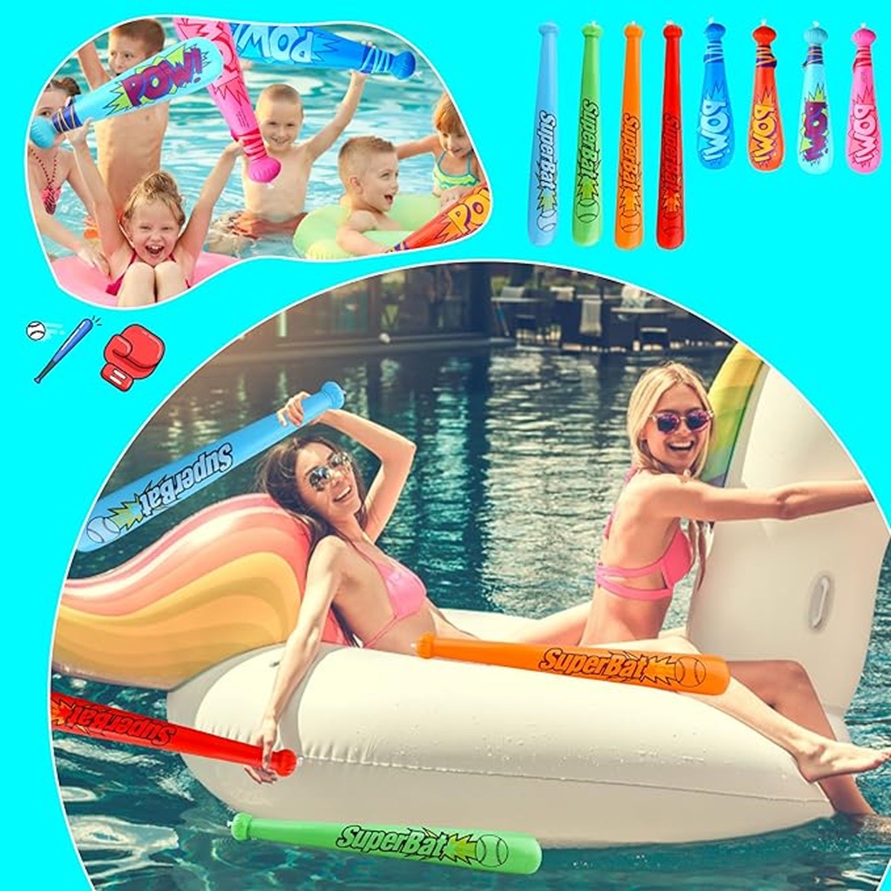 Inflatable Torch Sticks Stage Performance Props Cheering Sticks