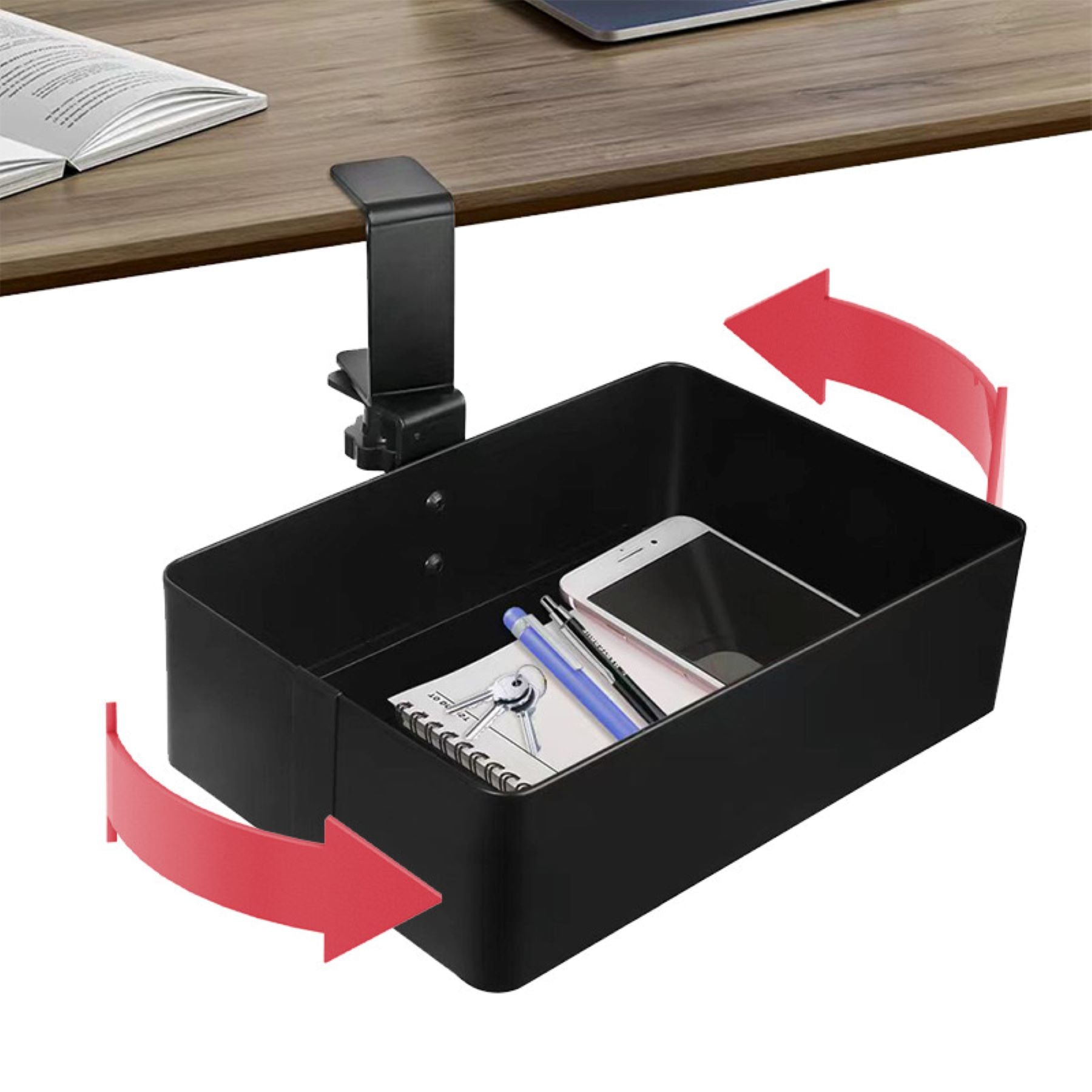 Hidden Storage Box Under Desk