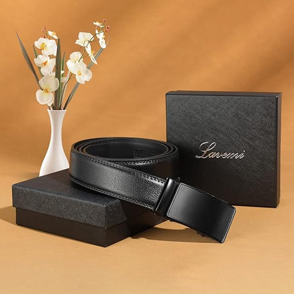 Men'S Real Leather Ratchet Dress Casual Belt