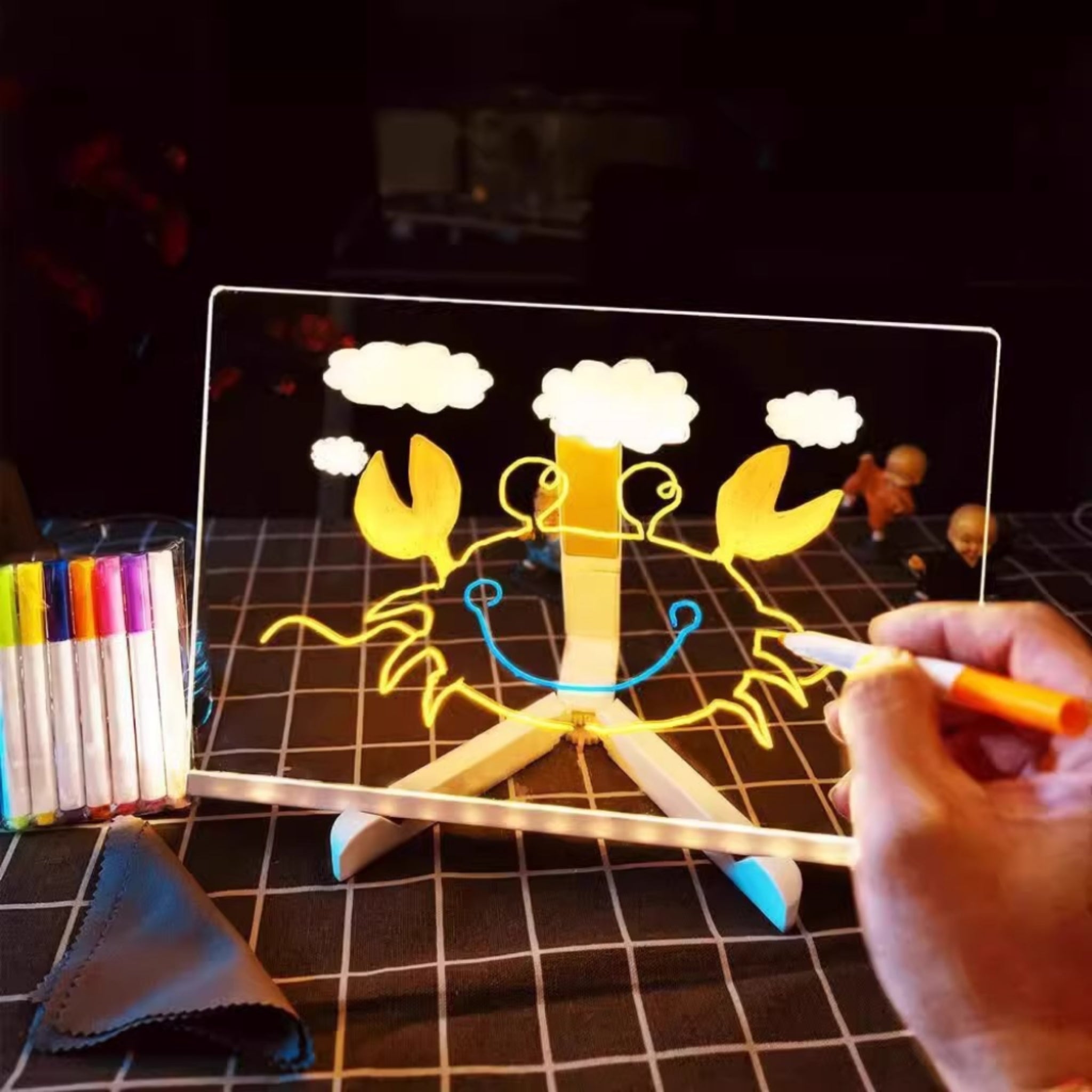 Kids Light Up 2 - Sided Acrylic Drawing Table Gift