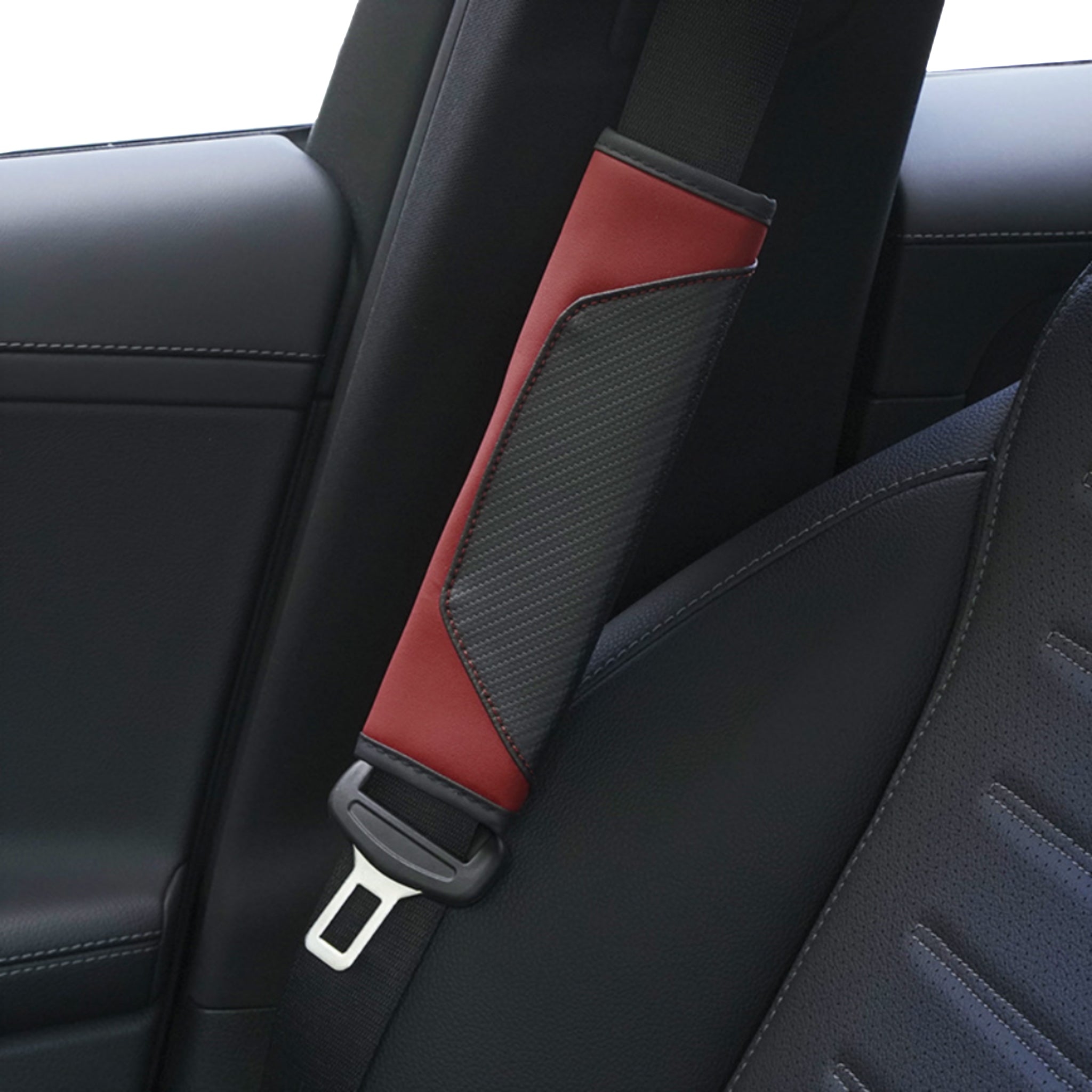 Leather Car Seat Belt Cover