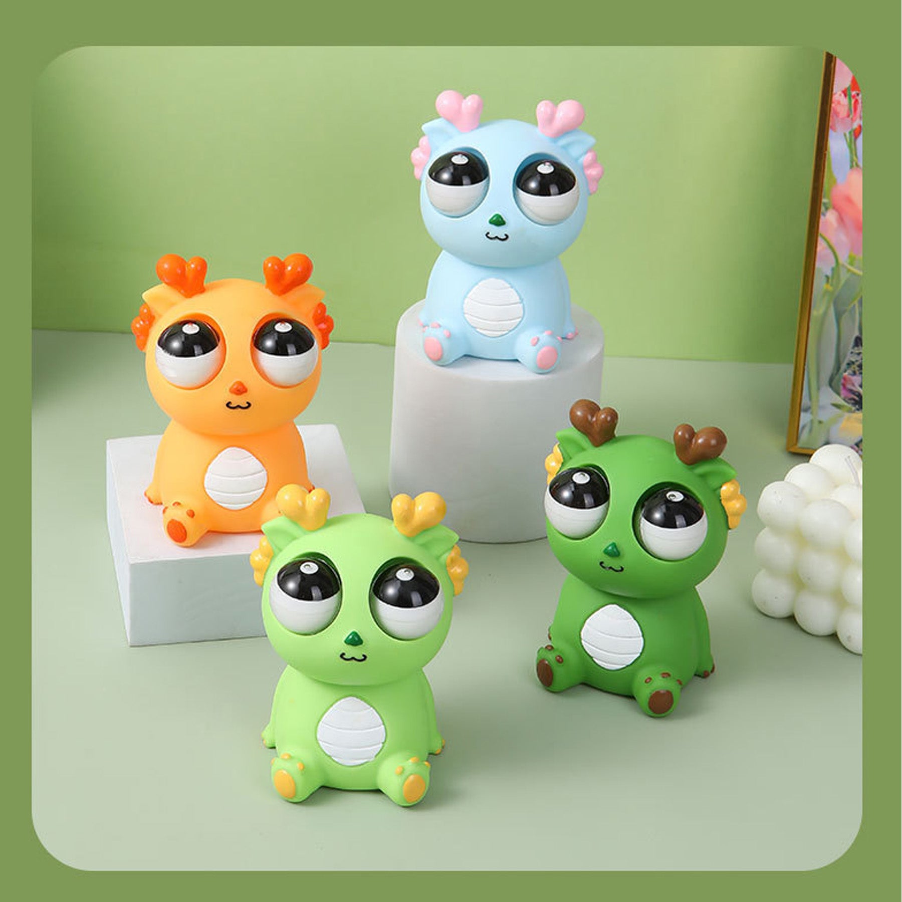 Squeeze Pop-eyed Dragon Squishy Toys for Stress Relief
