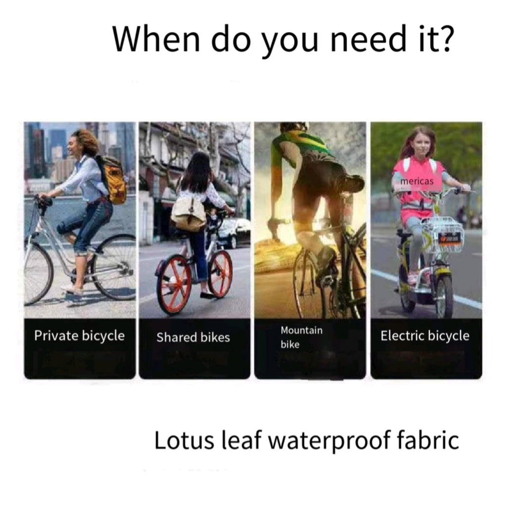 Waterproof Bike Poncho Adult Heavy Duty Anti Storm Ebike