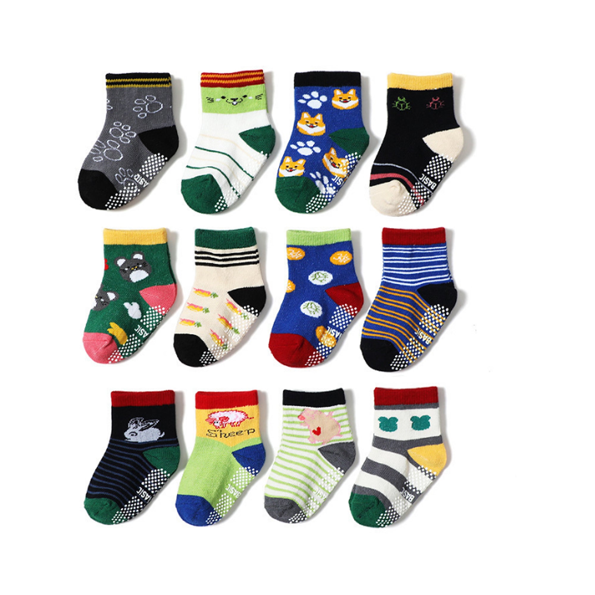 Combed Cotton Non-Slip Dispensing Children'S Socks