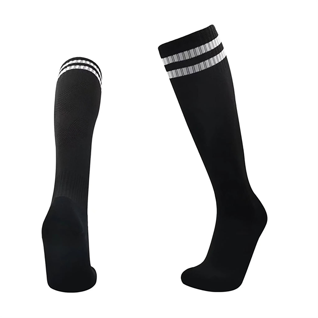 Sports Football Athletic High Tube Striped Socks