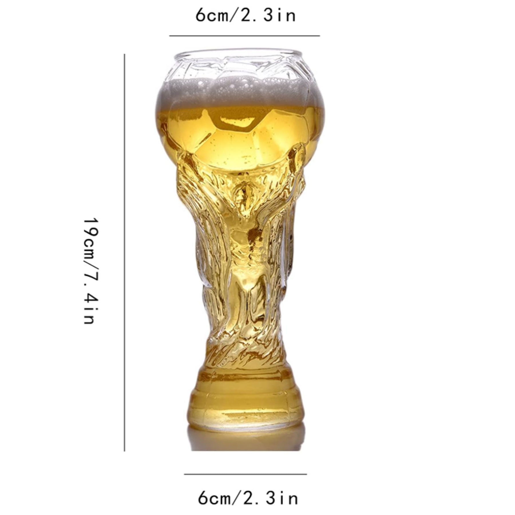 Football-Shaped Beer Glass
