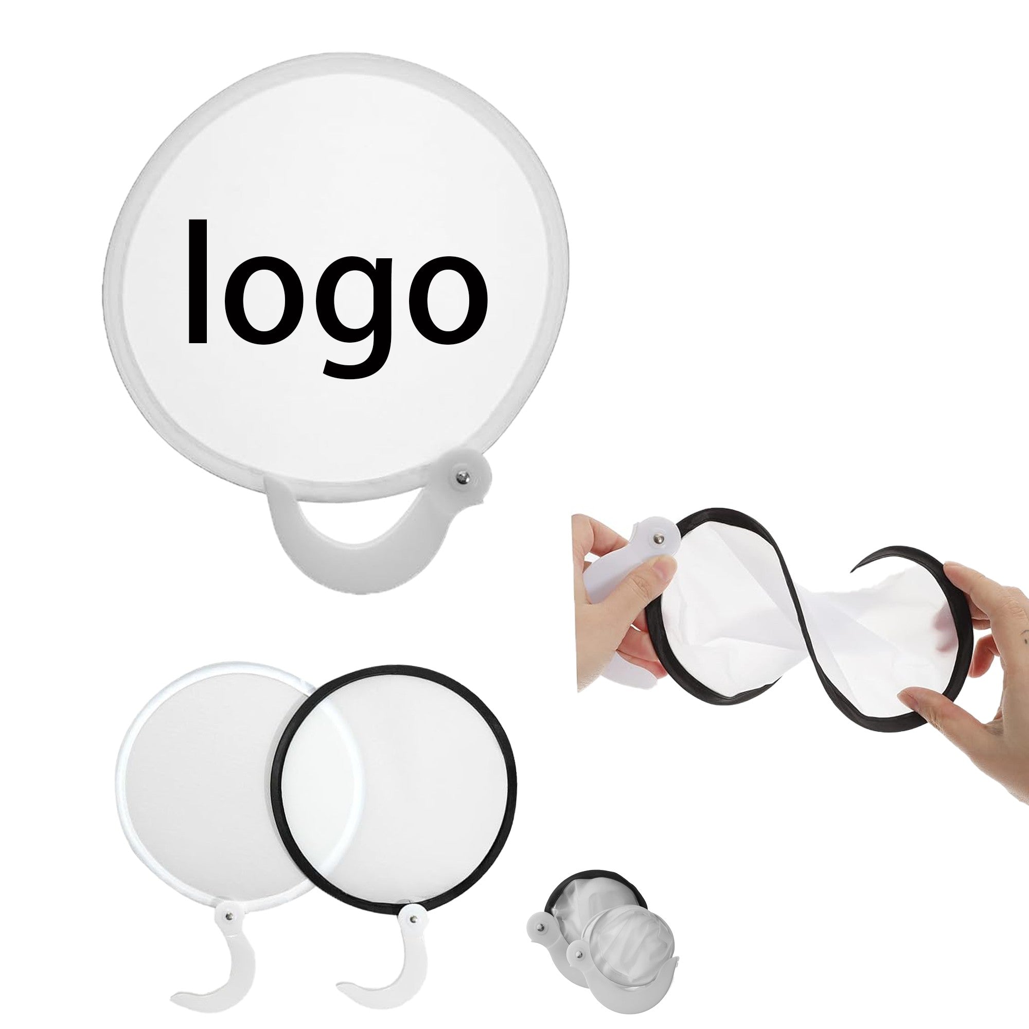 Collapsible Fan With Imprinted Logo