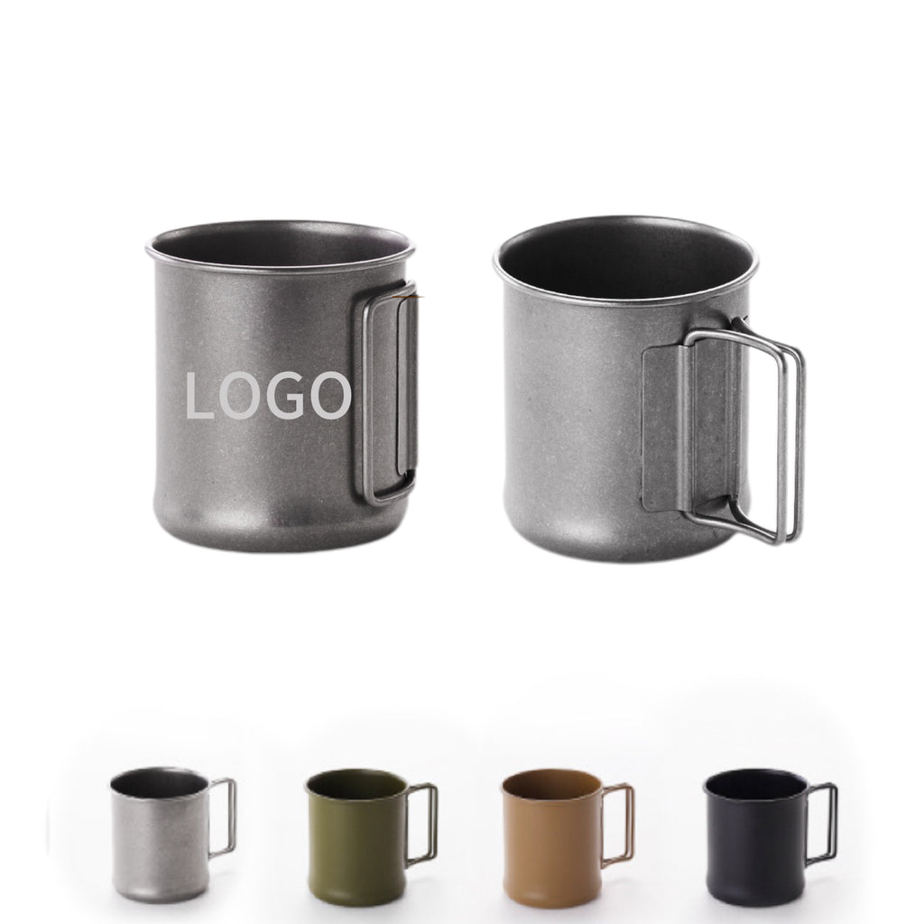 10Oz Stainless Steel Folding Handle Cup