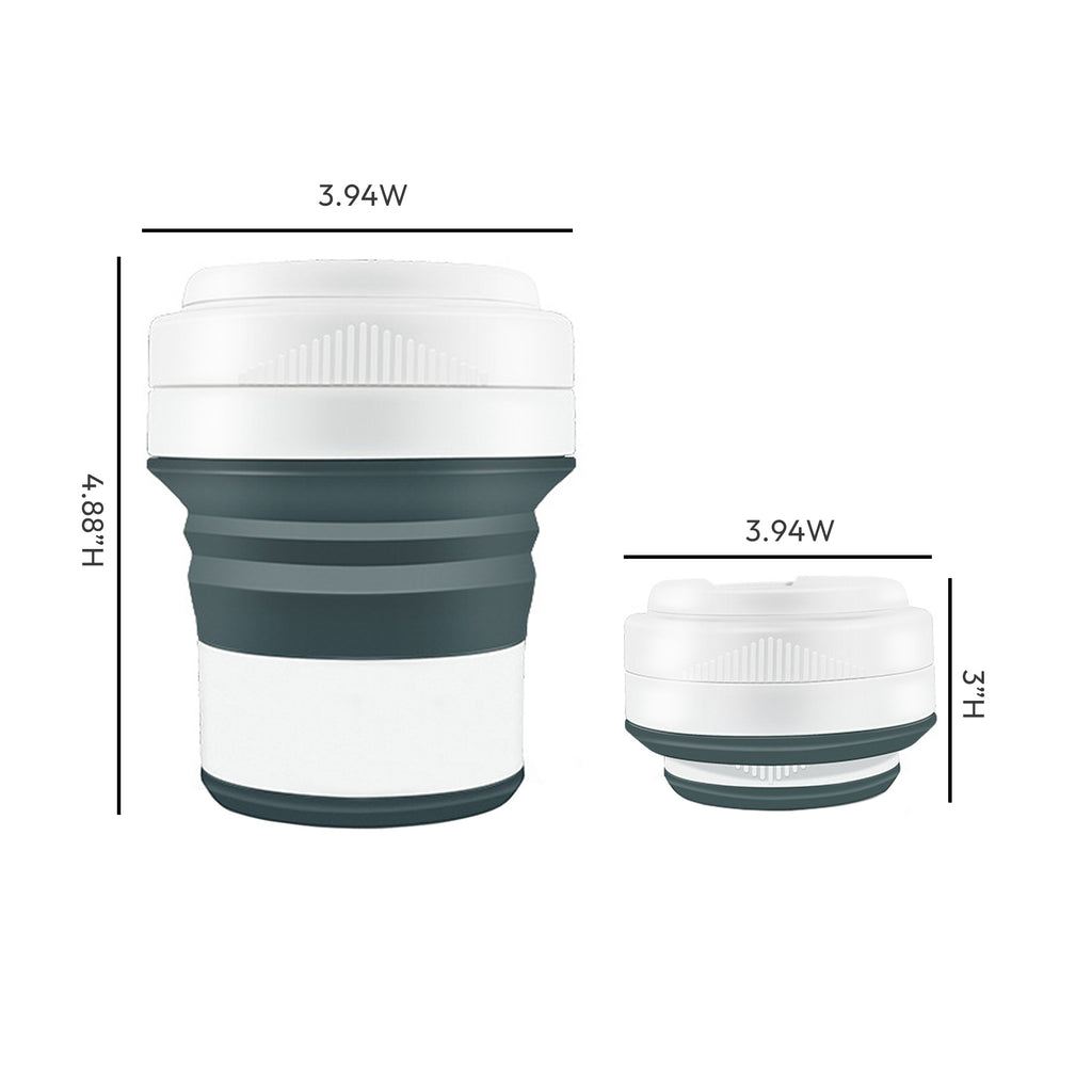 15oz Collapsible Silicone Coffee Cup