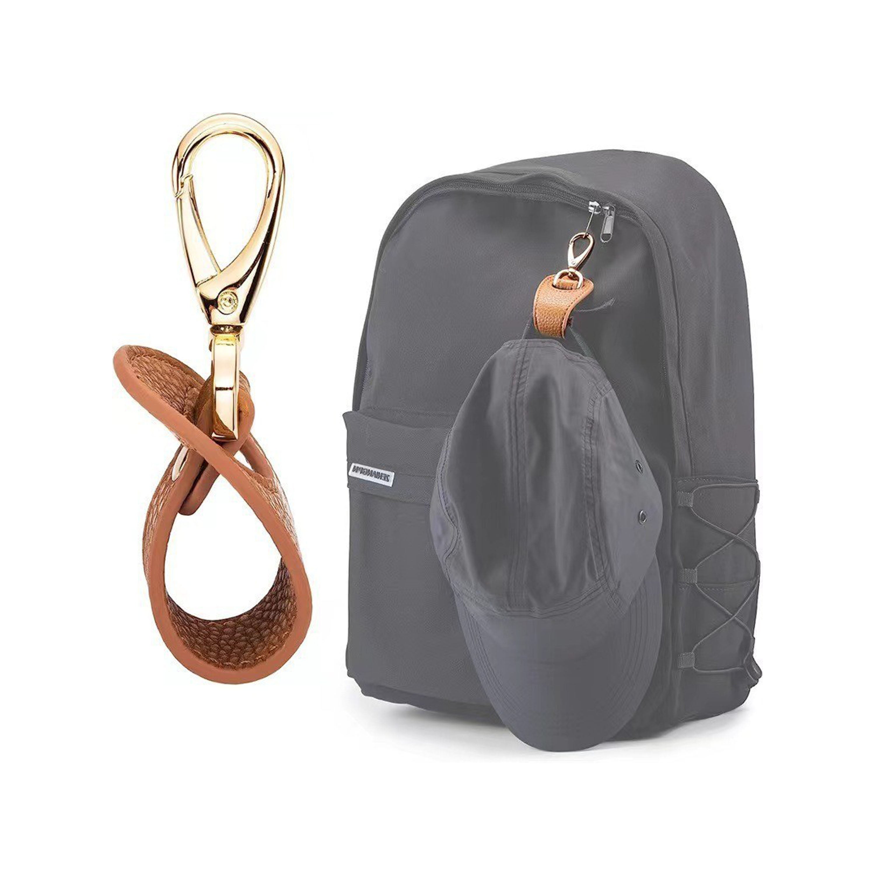 PU Leather Cap Side Clip Buckles