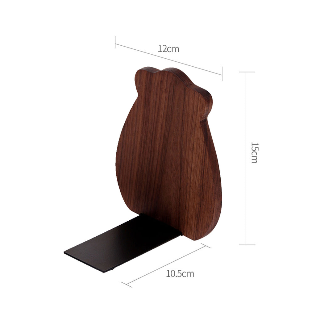 Wooden Bear Shape Bookend