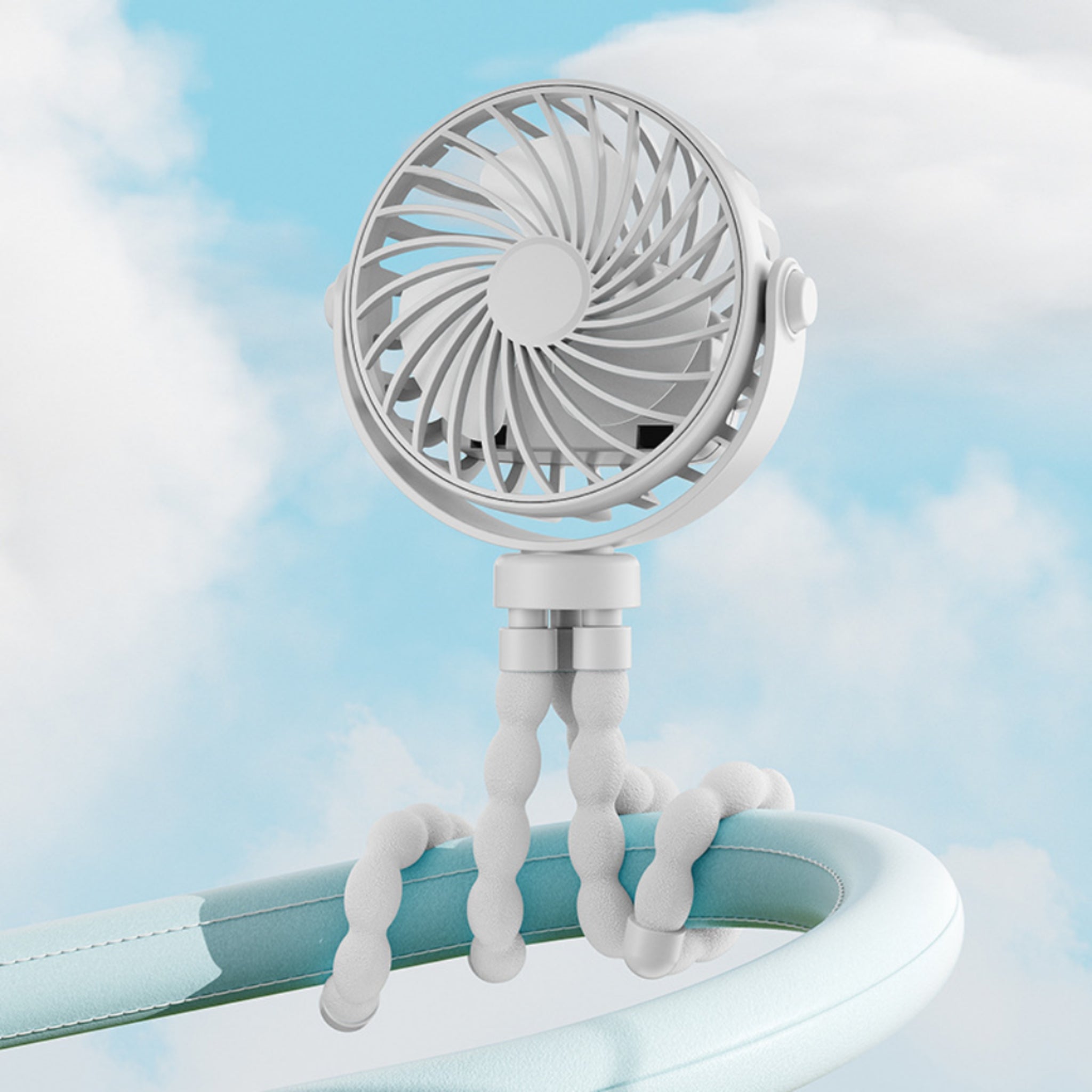 USB Charged Lithium Battery Octopus Mini Fan