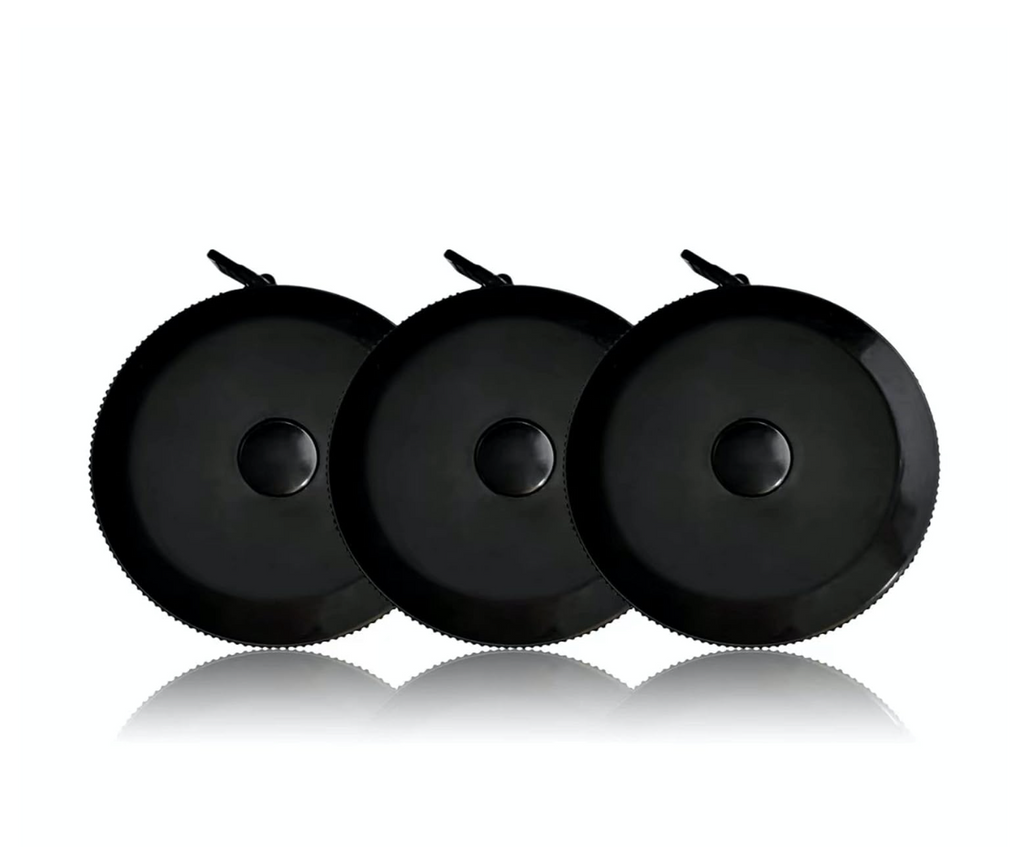 Black Retractable Circular Tape Measure