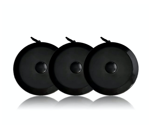 Black Retractable Circular Tape Measure
