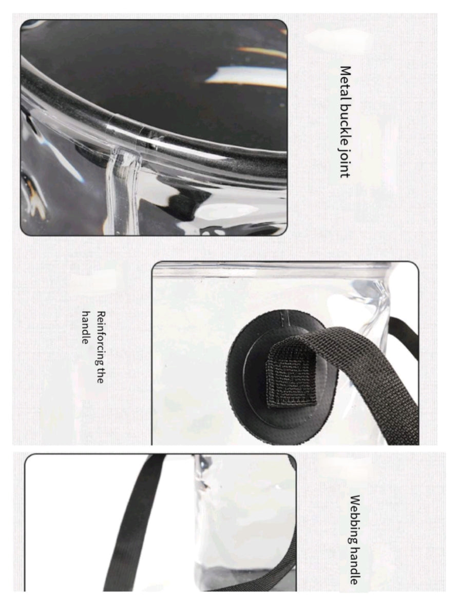 Transparent Round Folding Bucket