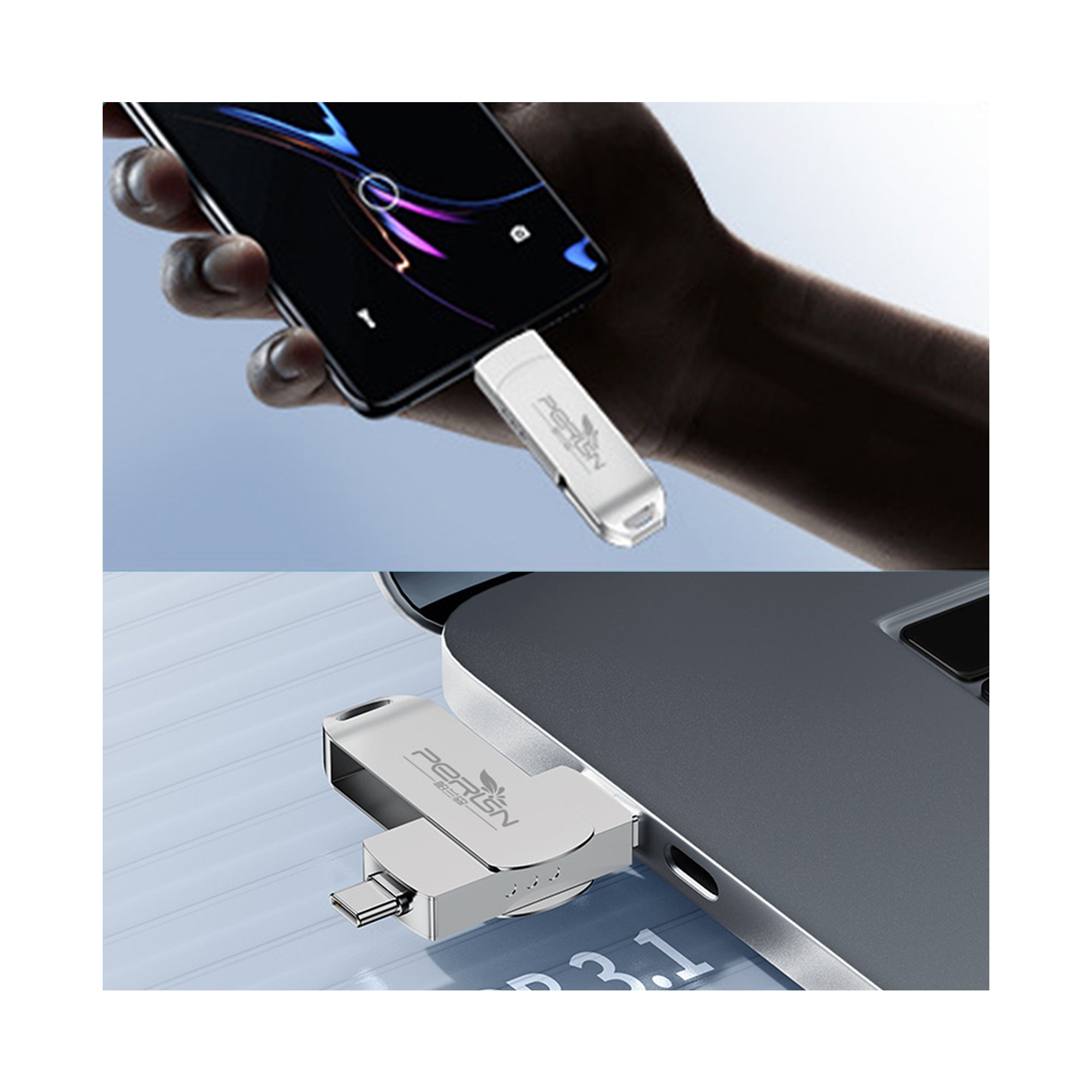 128Gb Flash Drive - The 2-In-1