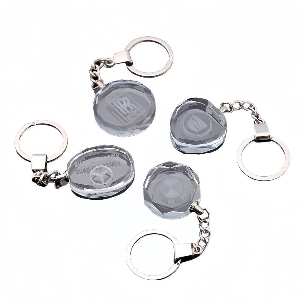 Light Up Crystal Keychain