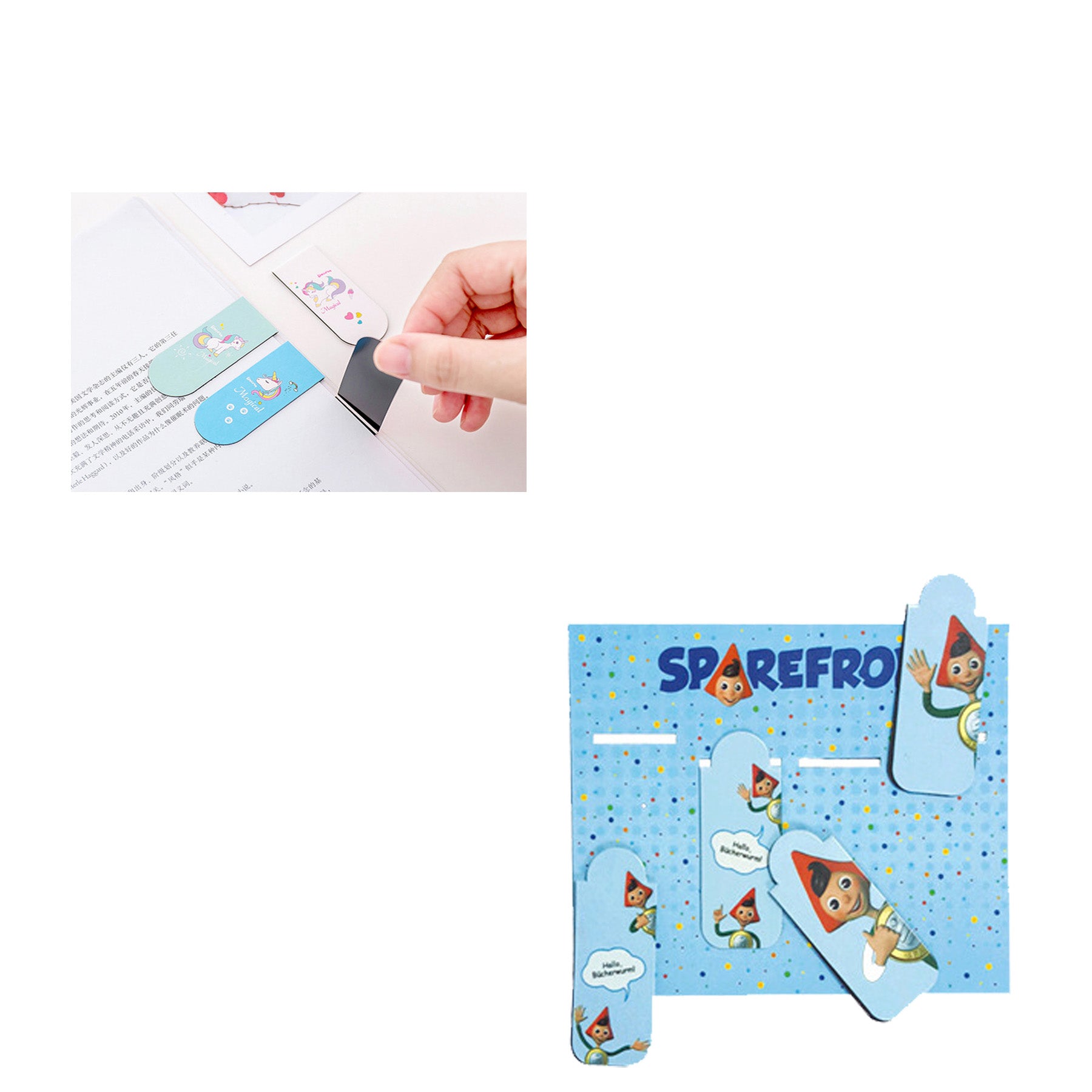 Foldable Paper Clip Magnetic Bookmark