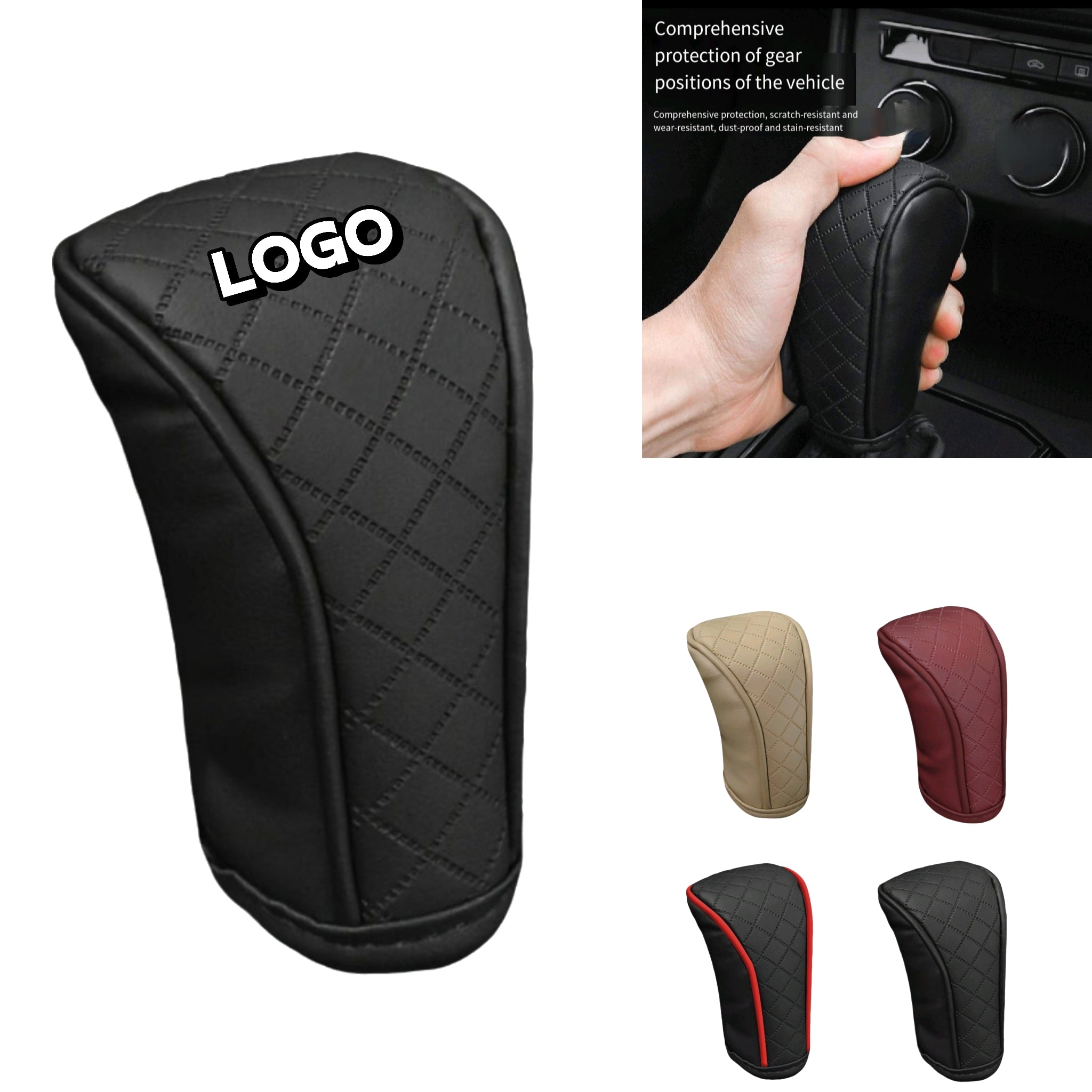Carbon Shift Cover Breathable Leather Universal